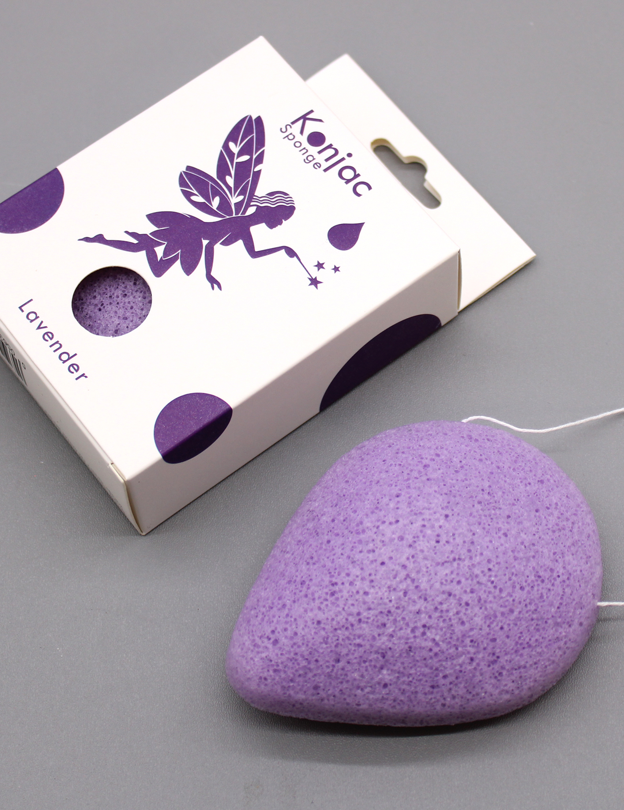 Teardrop Konjac Sponge - Lavendel