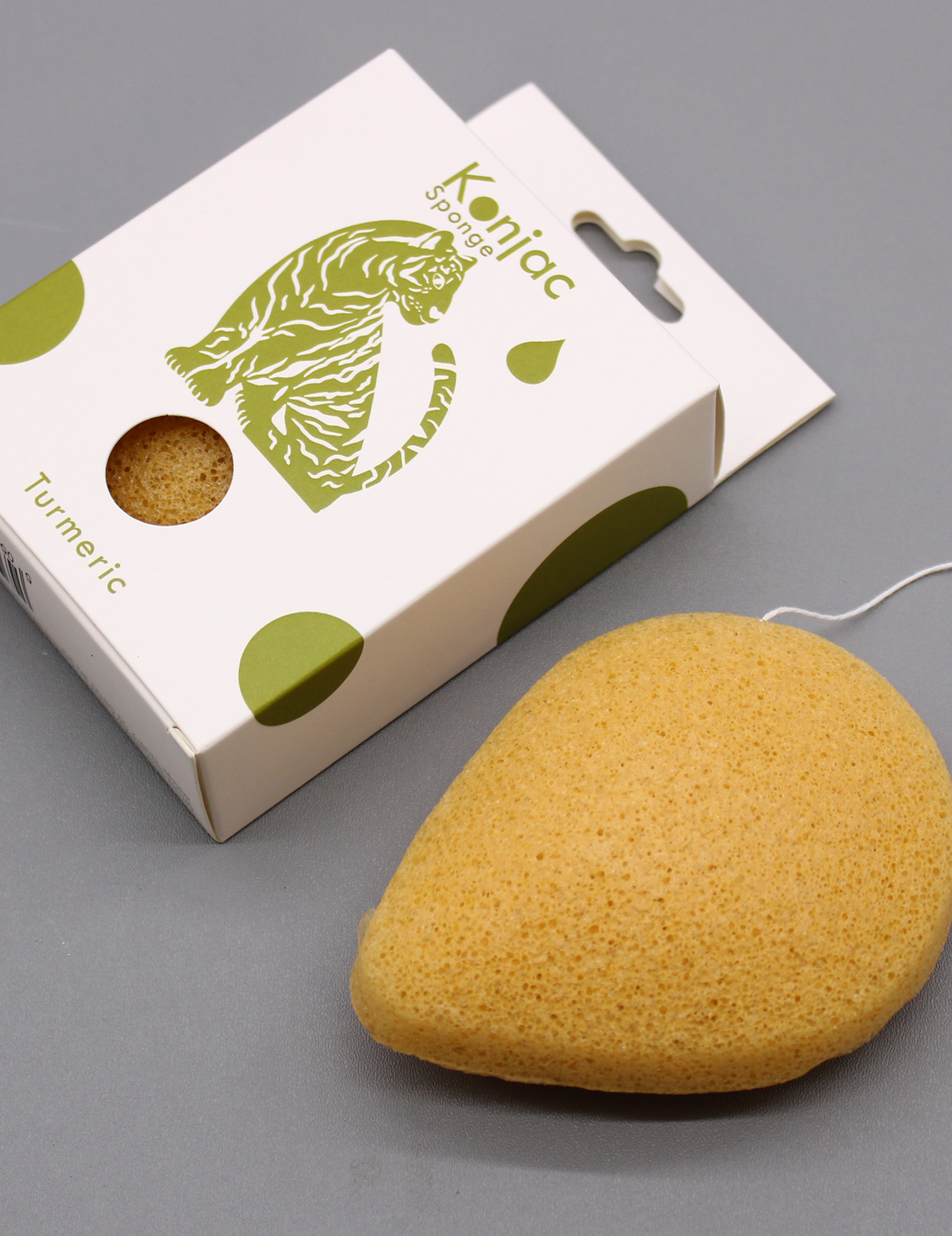 Teardrop Konjac Sponge - Gurkemeje