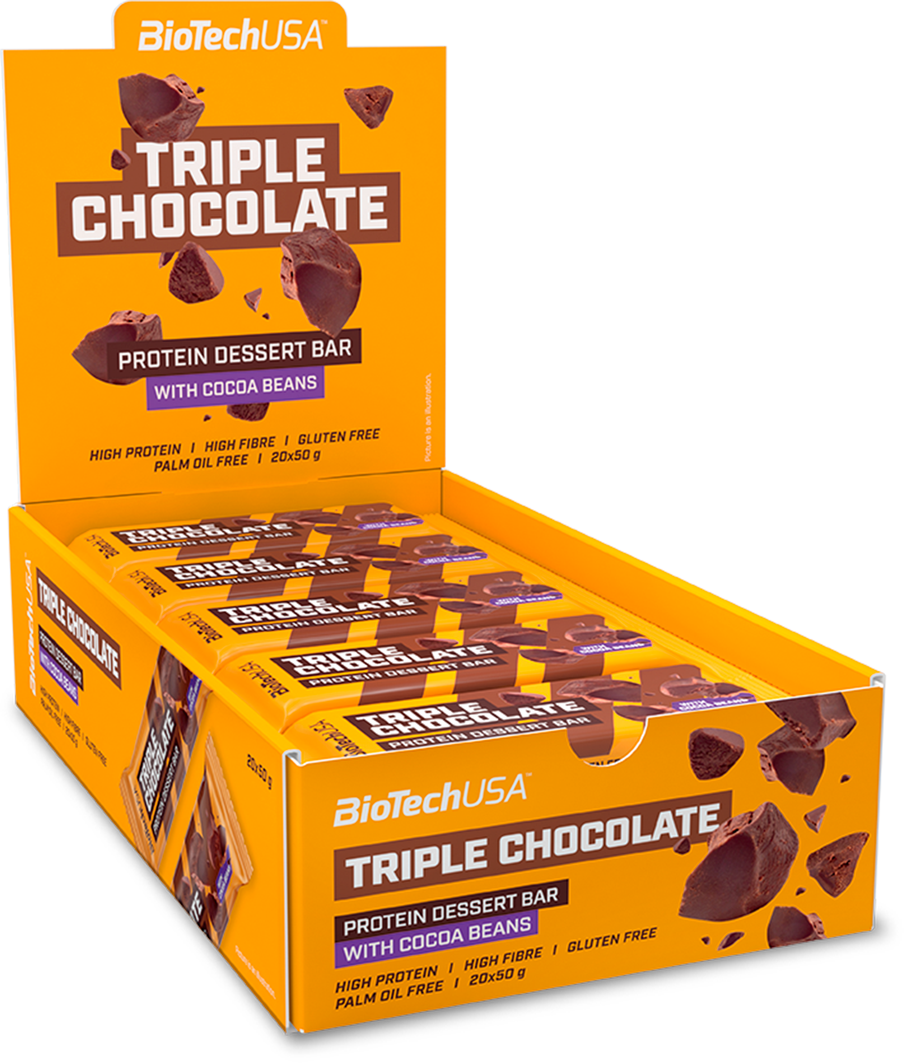 Protein Dessert Bar - Triple Chocolate (20 stk.)