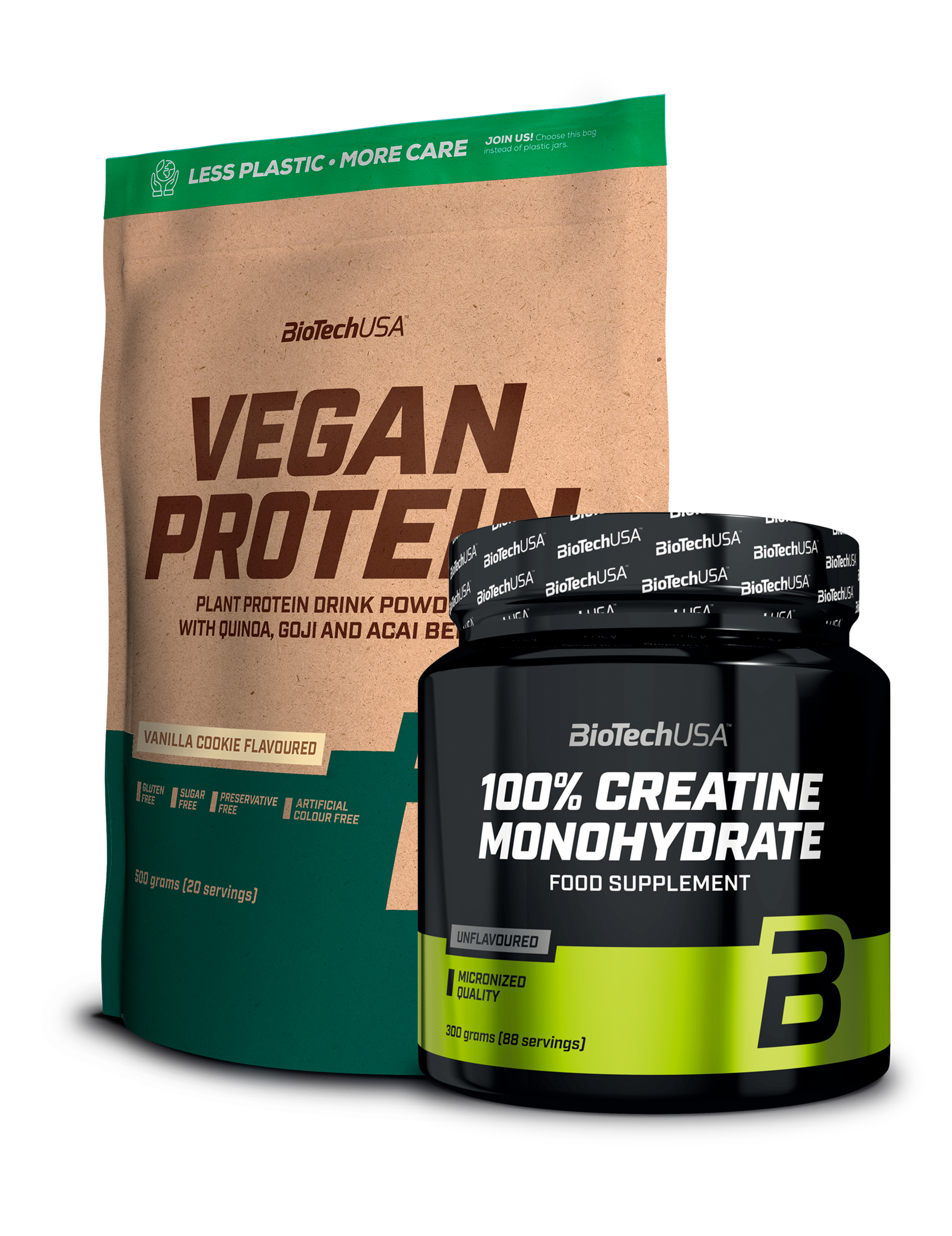 Vegan Protein 500g + Kreatin