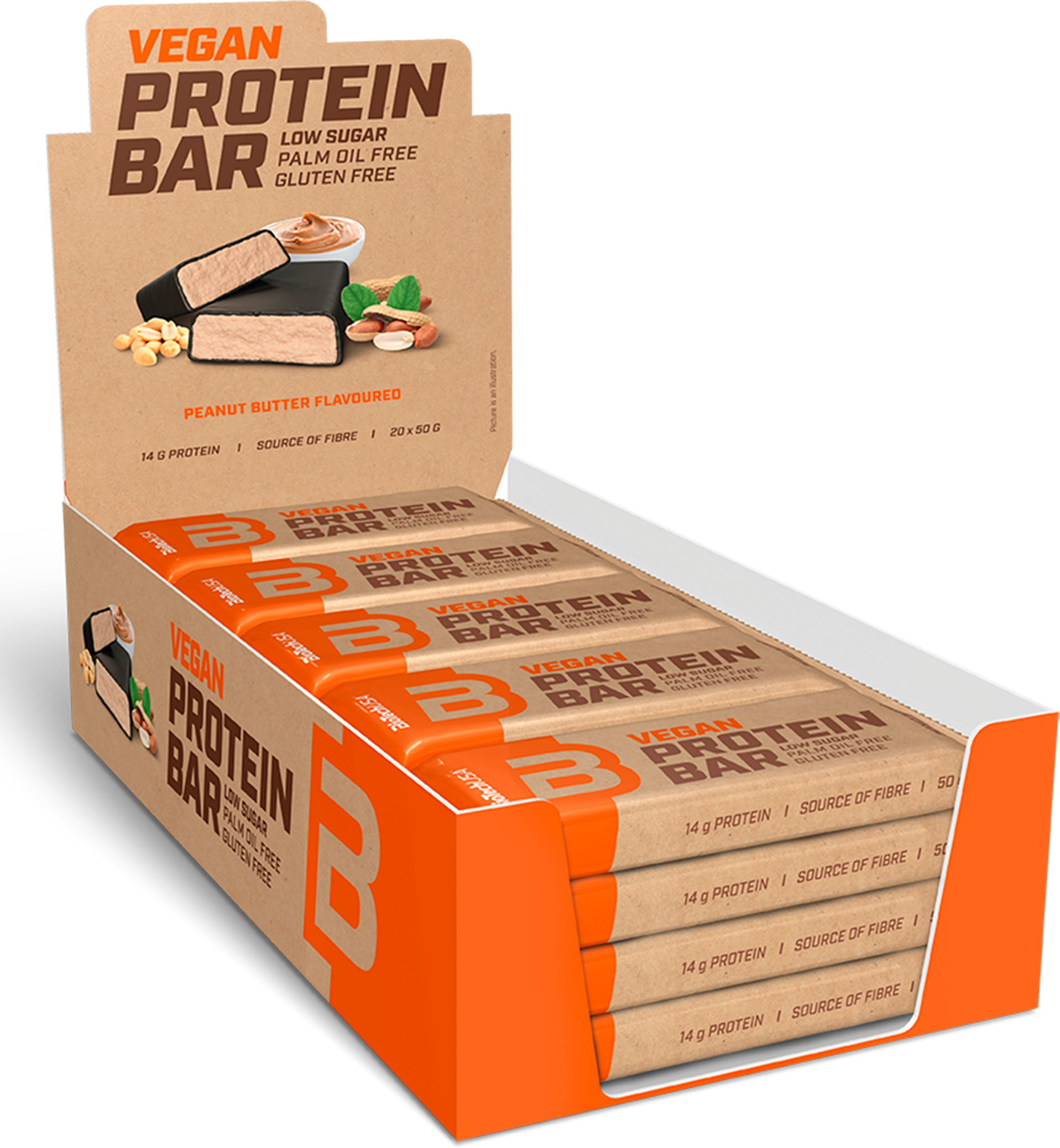 Vegan Protein Bar - Peanut Butter (20 stk.)