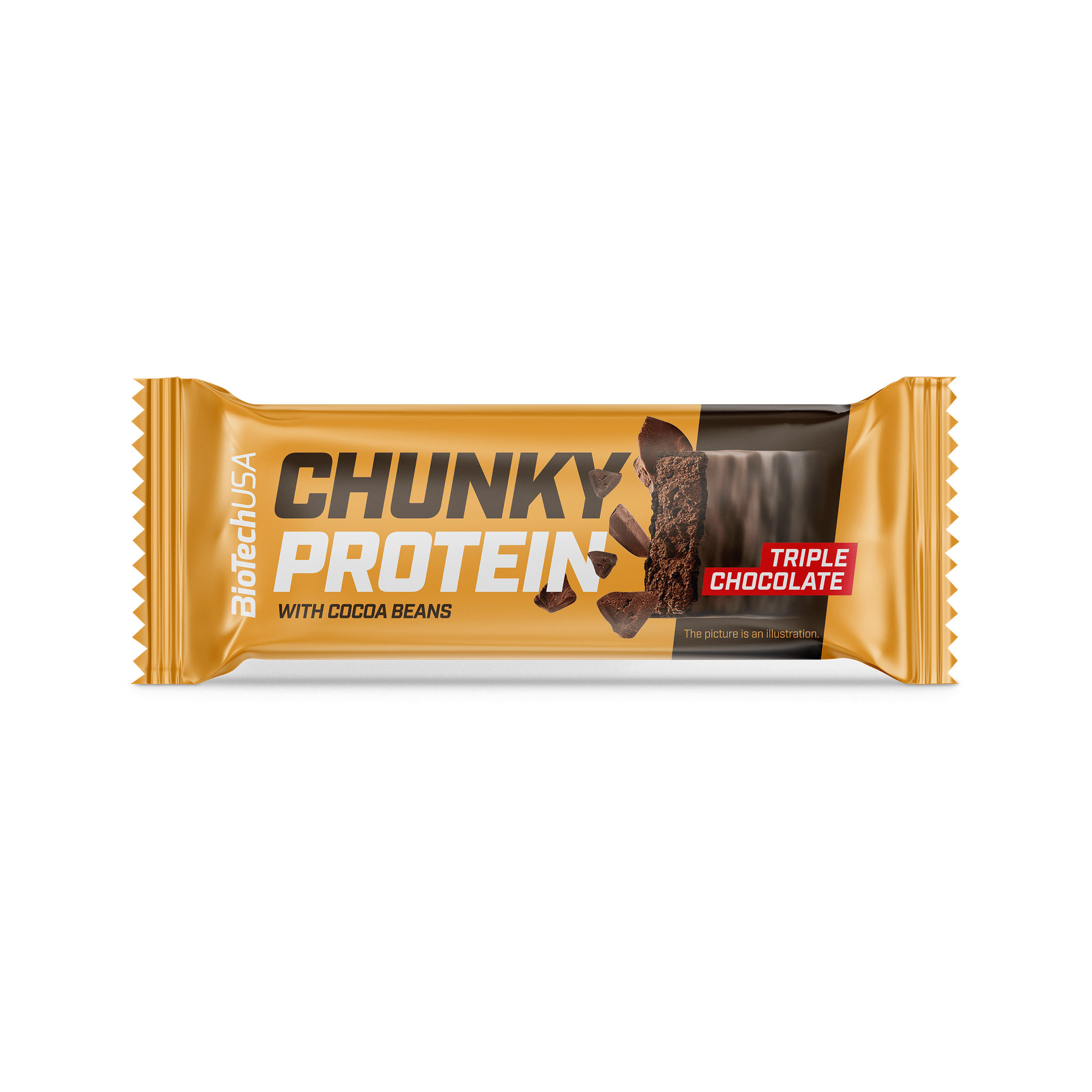 BioTechUSA Chunky Protein Bar 50 g – Triple Chocolate