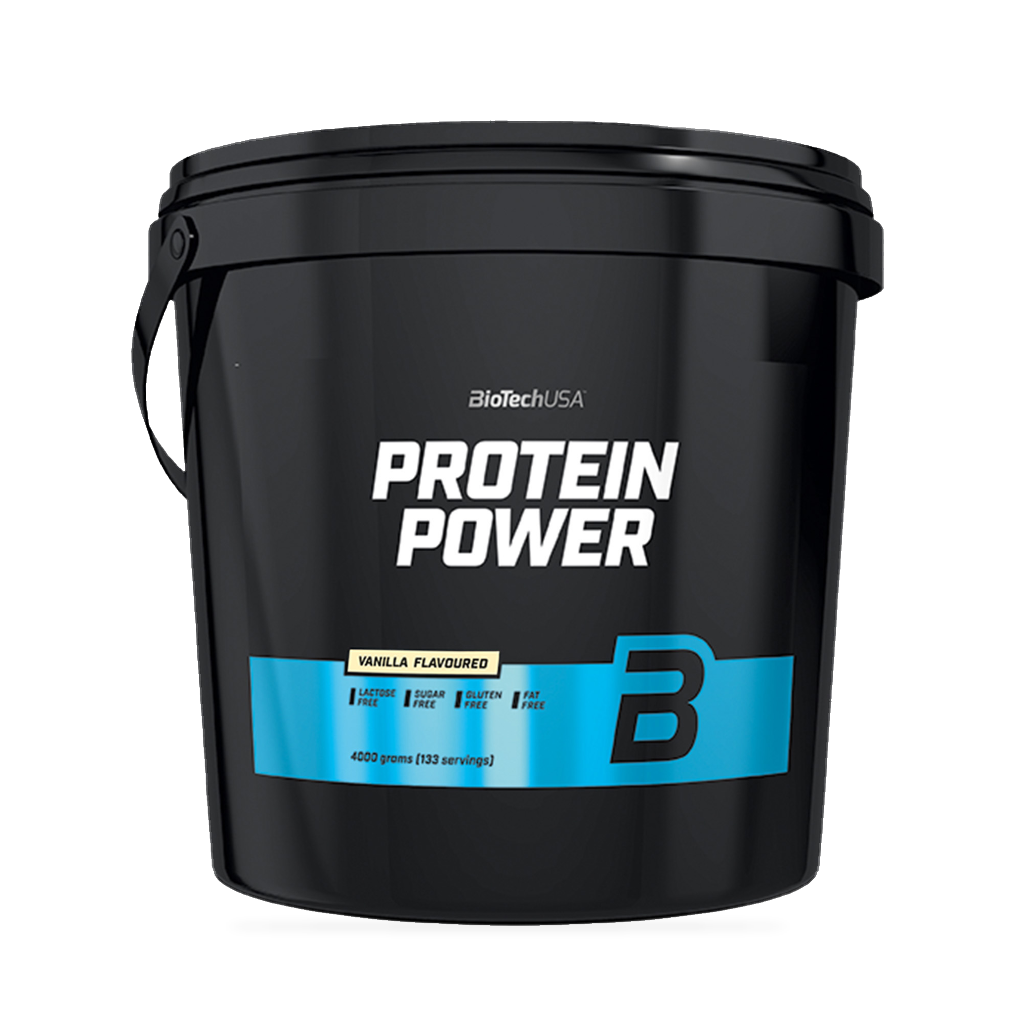 BioTechUSA Protein Power med vaniljesmag, 4000 g
