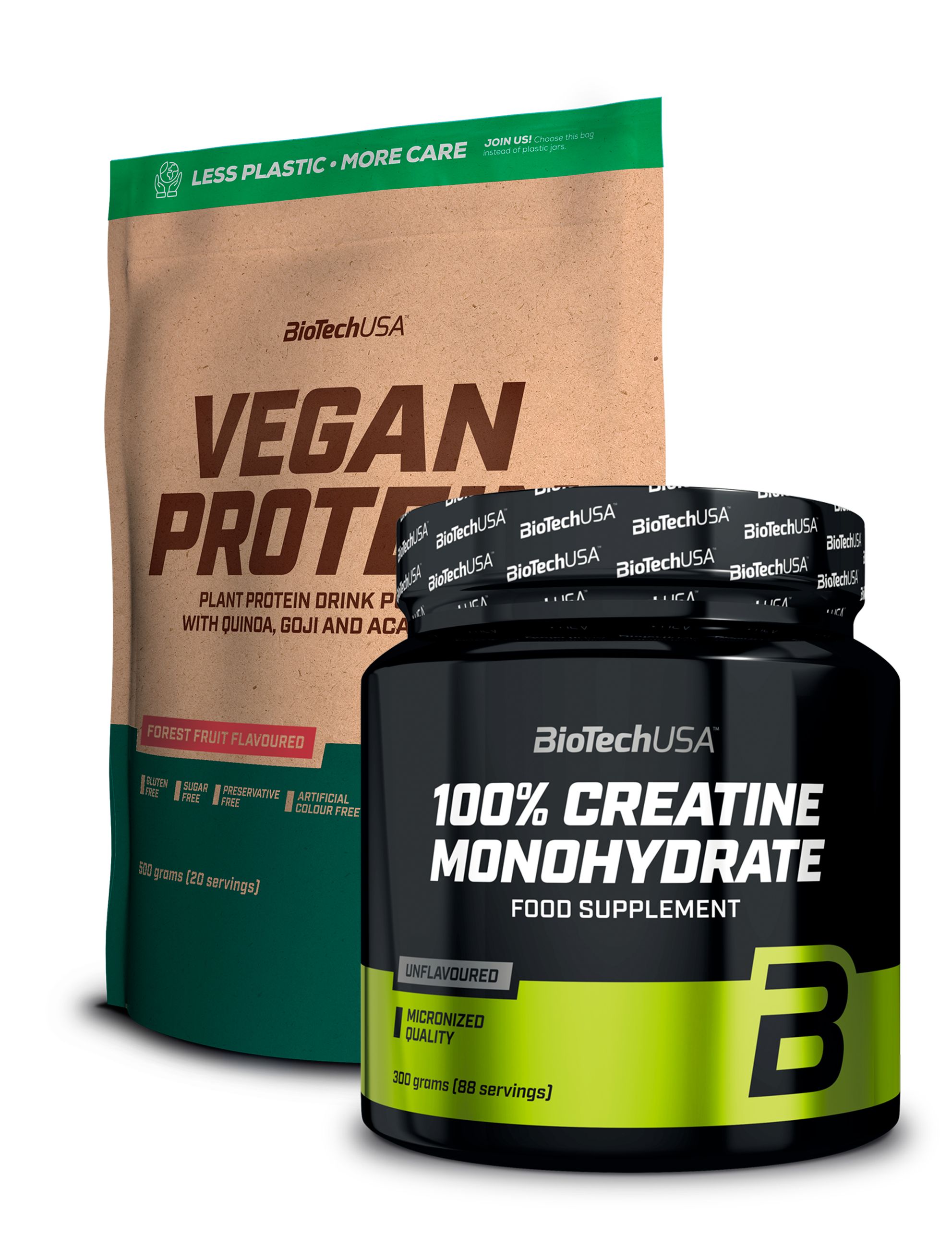 Vegan Protein 500g + Kreatin