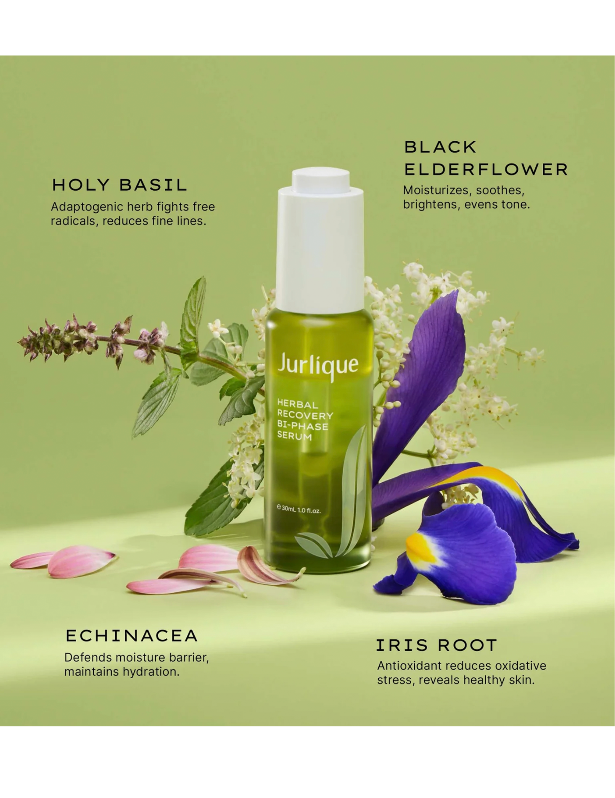 Herbal recovery Bi-phase serum with hyaluronic acid