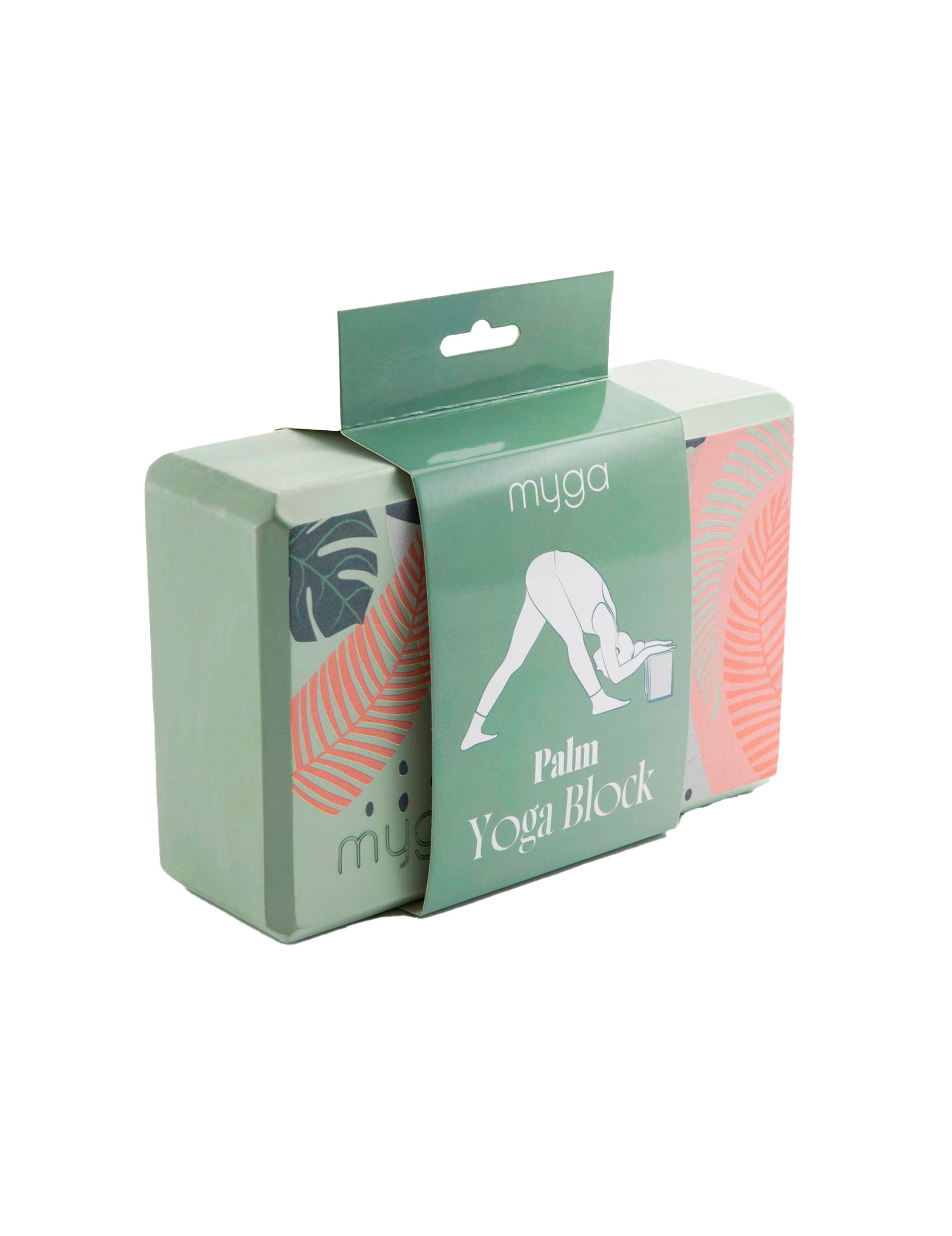Yogablokke med terrazzo og palme design