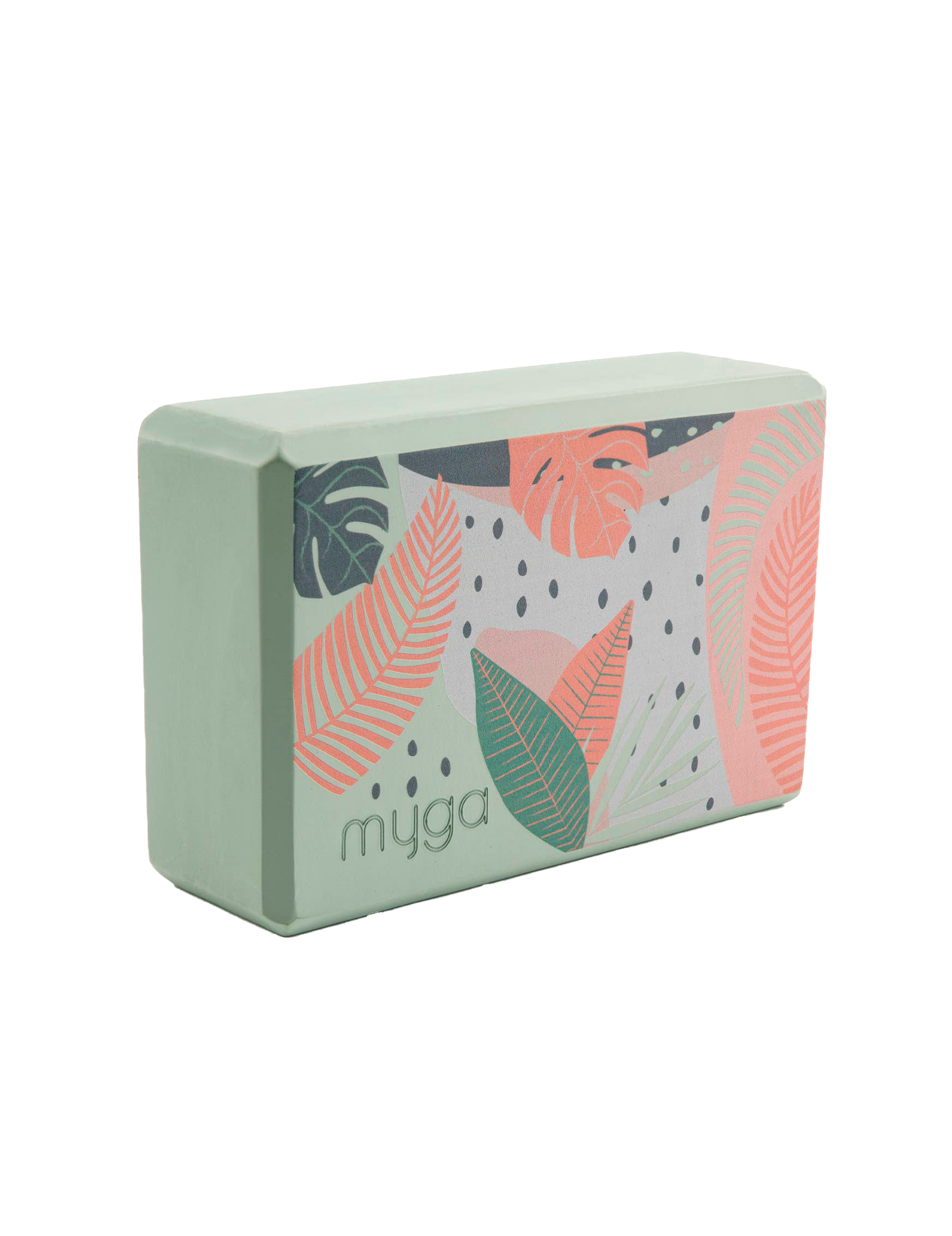 Yogablokke med terrazzo og palme design
