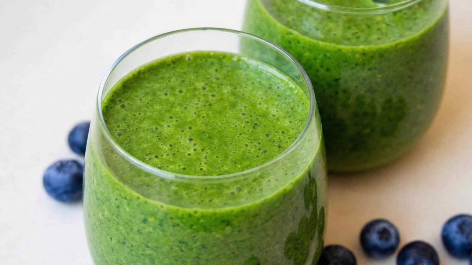 Protein smoothie med bær, banan og spinat – sund og nem opskrift