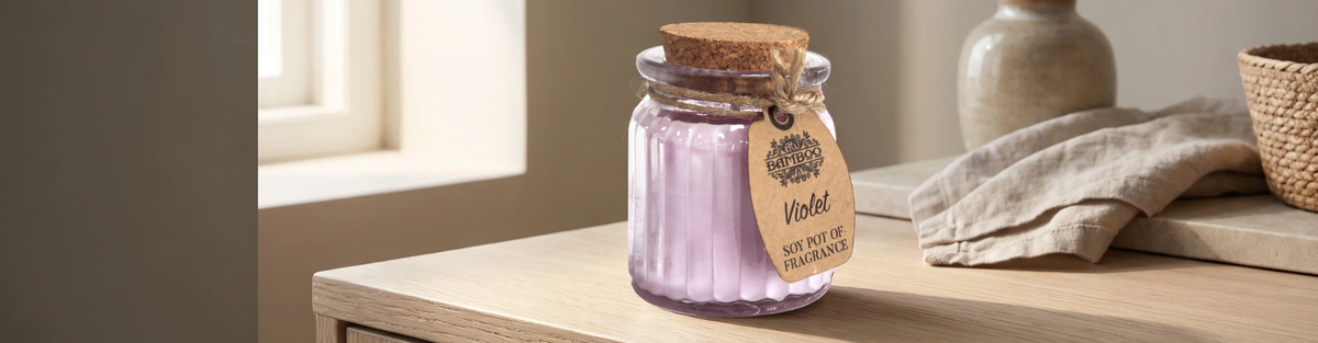 Duftlys i Glas – Violet