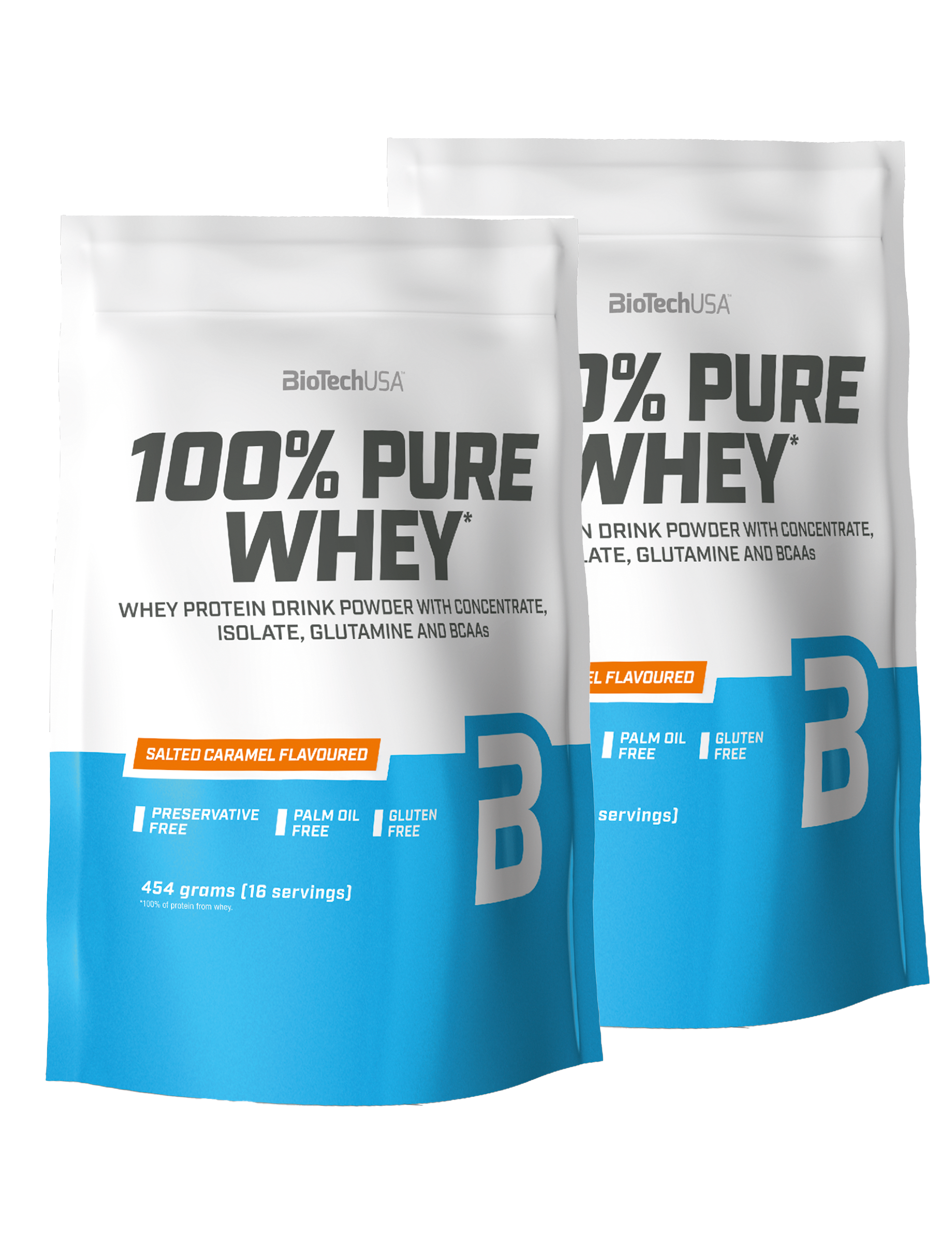 100% Pure Whey Protein (454g) (2 stk.)