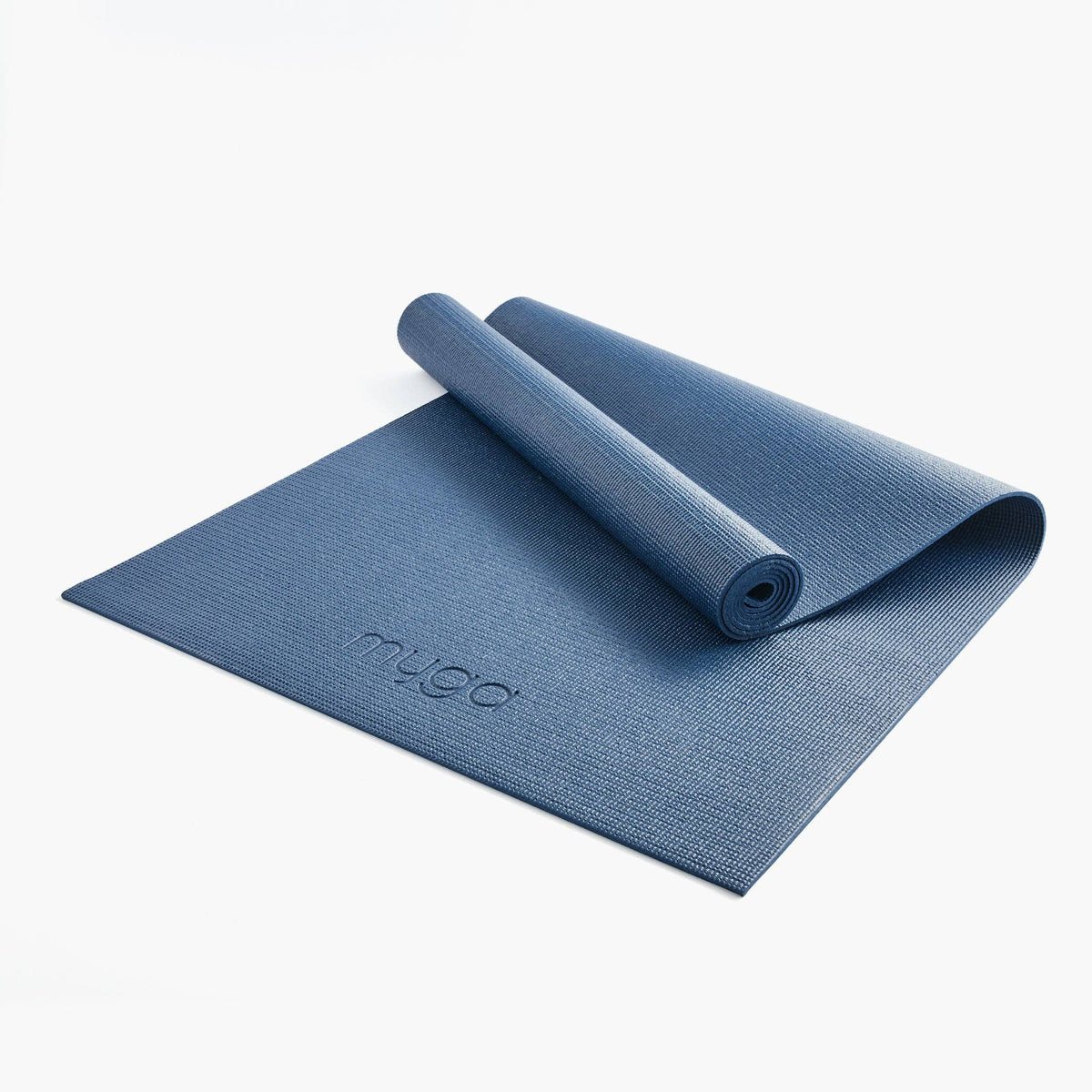 Myga begynder-yogamåtte 4 mm – Navy Peony