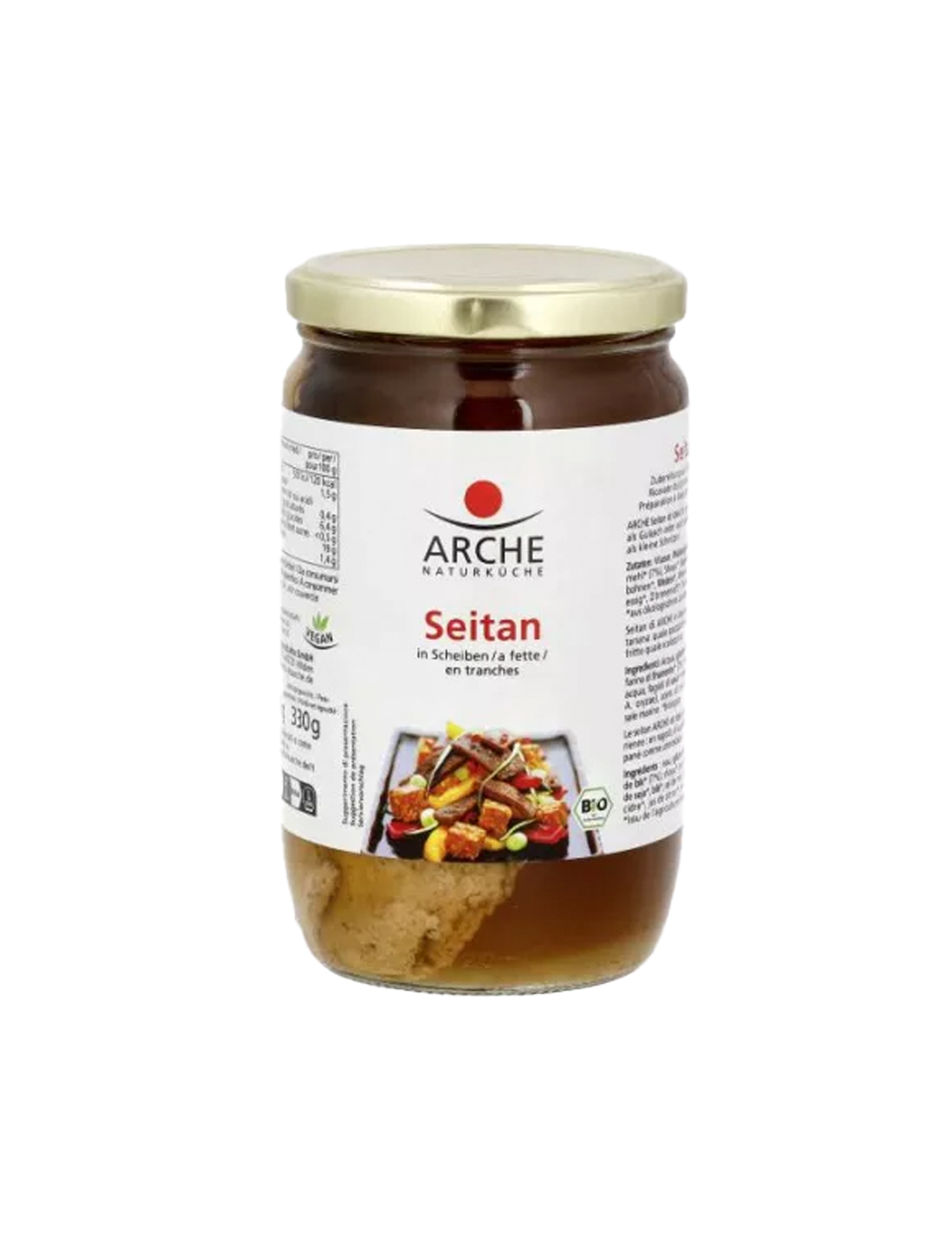 Seitanskiver i Sojasauce