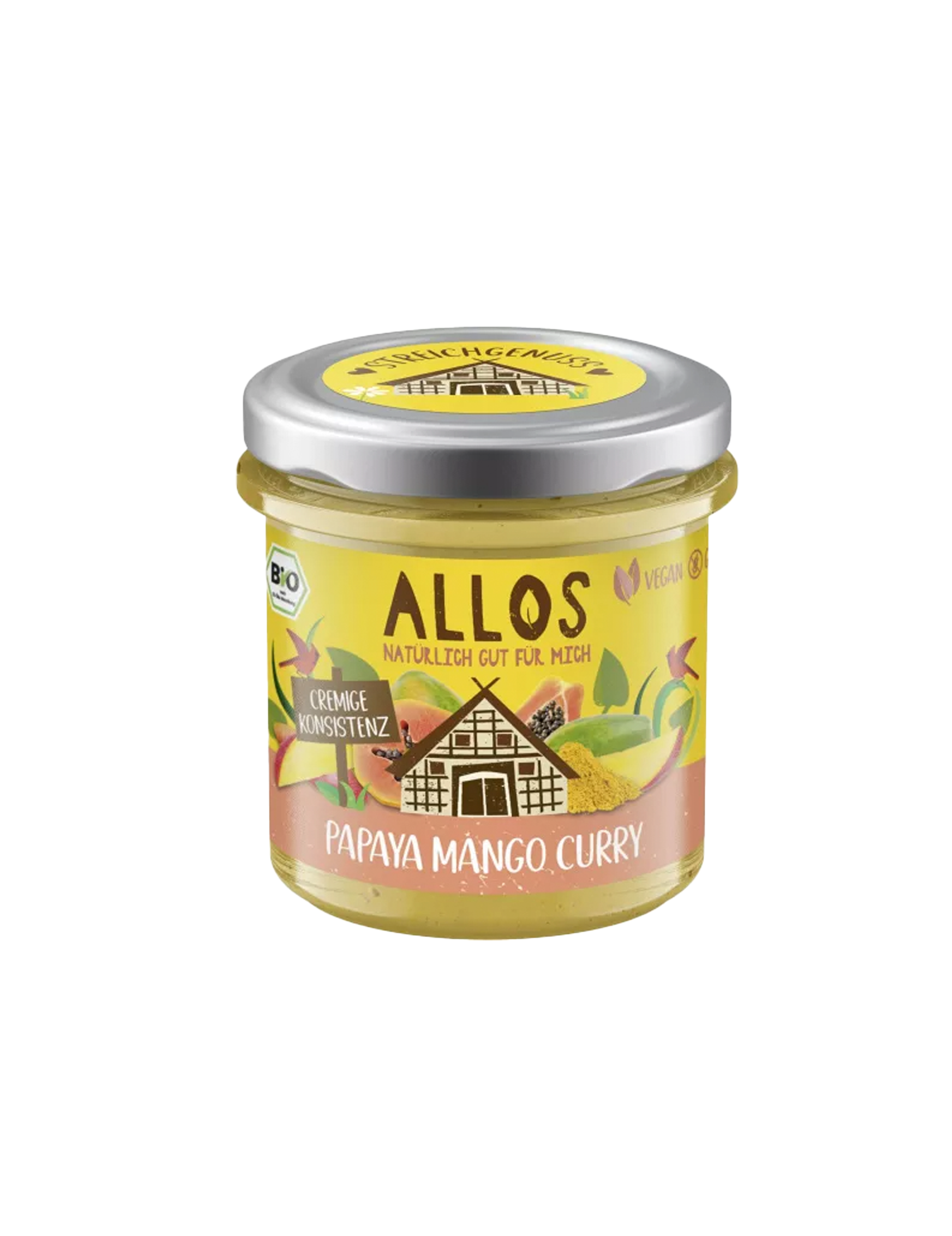 Vegansk Papaya Mango Curry Smørpålæg