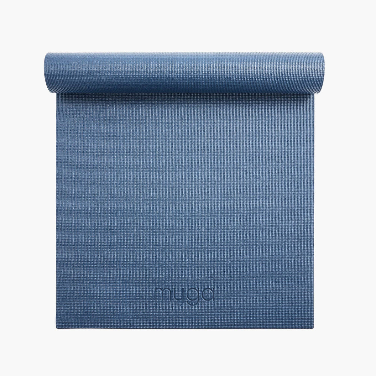 Myga begynder-yogamåtte 4 mm – Navy Peony