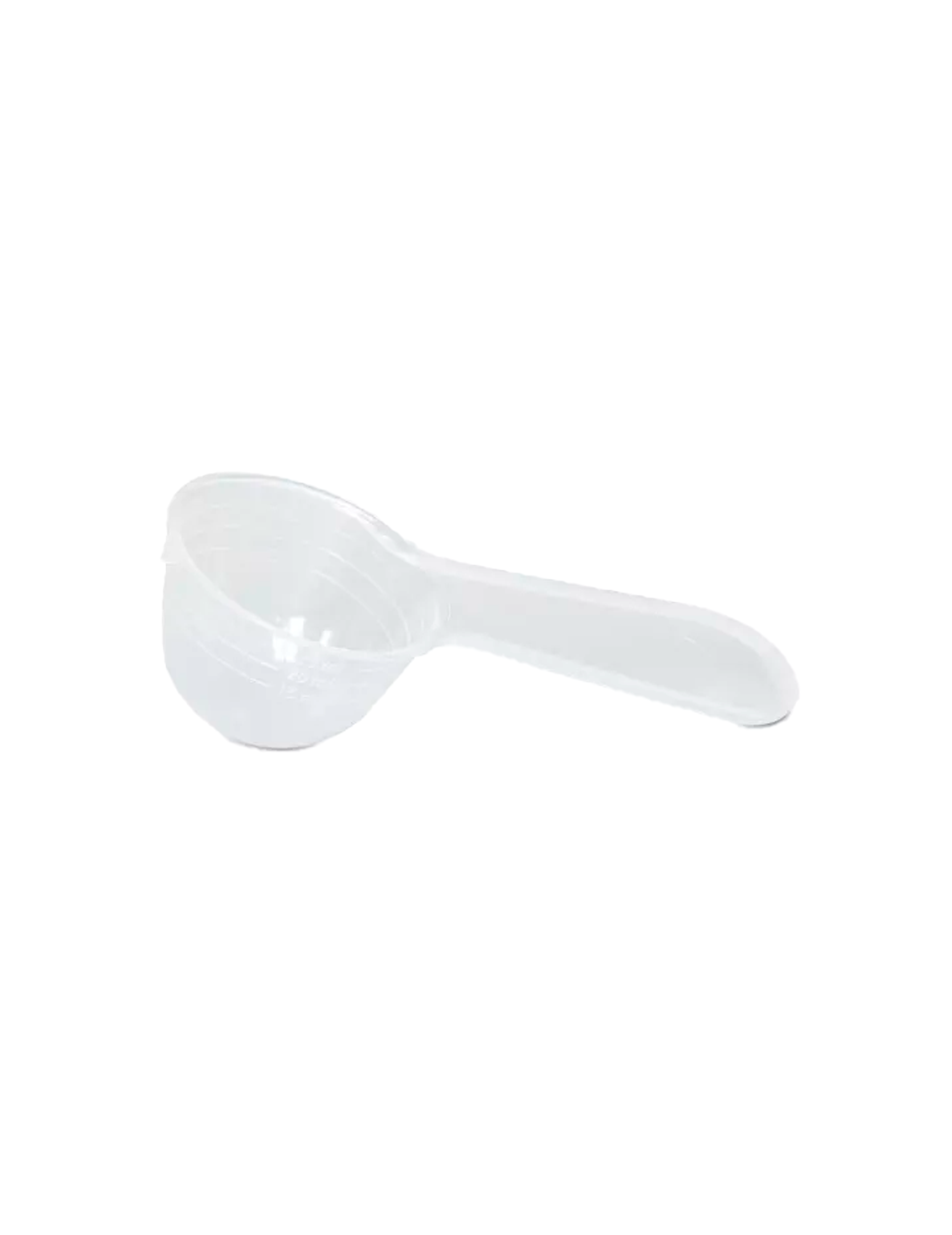 Måleske af plastik til opvaskemiddel