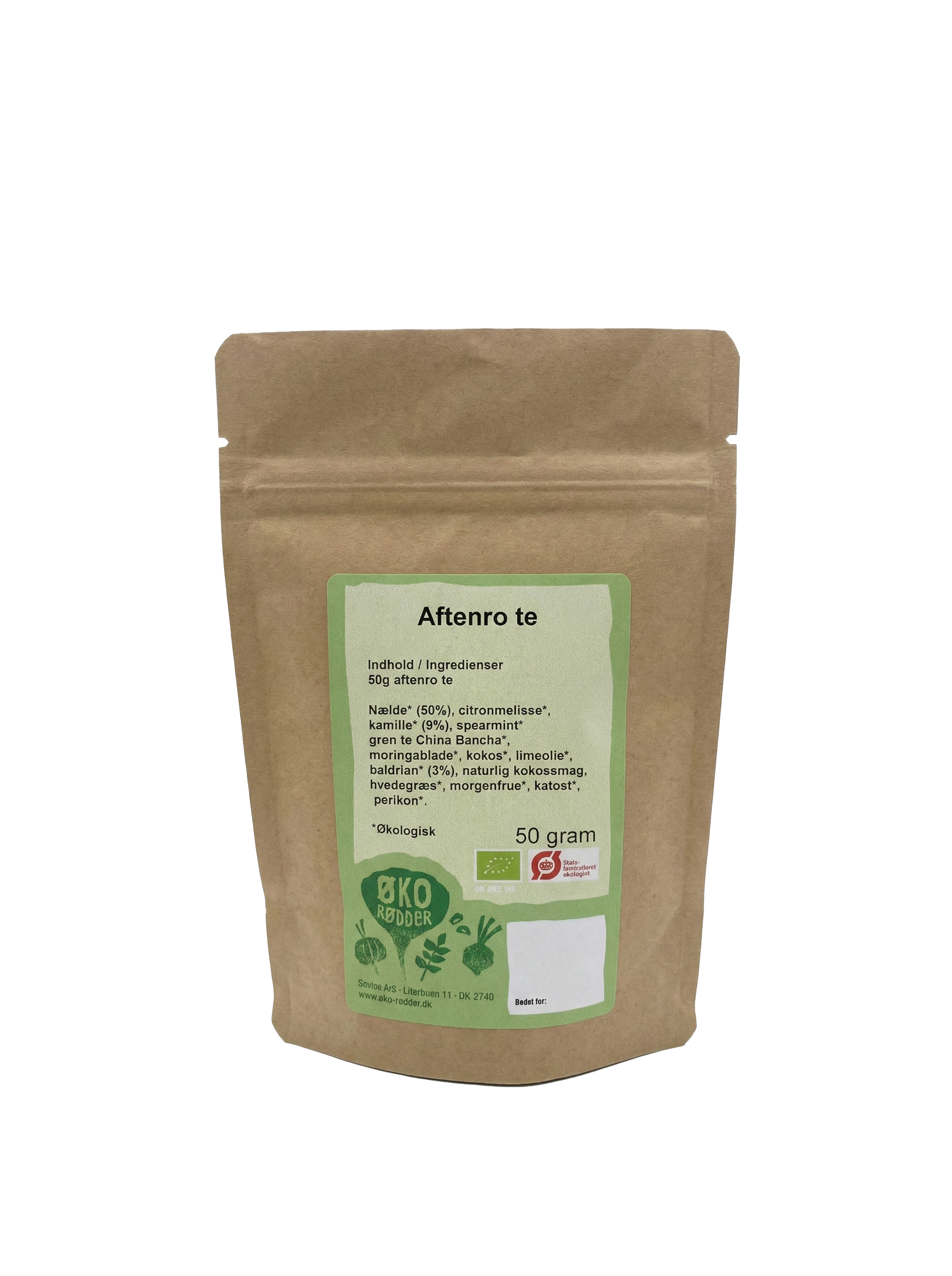 Økologisk aftenro te (50g)