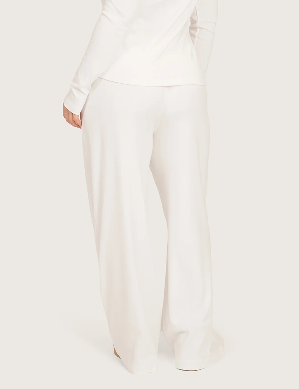 AiraRib™ lounge-bukser – Chalk White – billede 8
