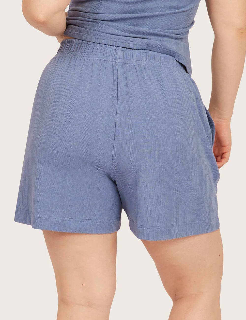 AiraRib™ lounge-shorts – Steel Blue – billede 8