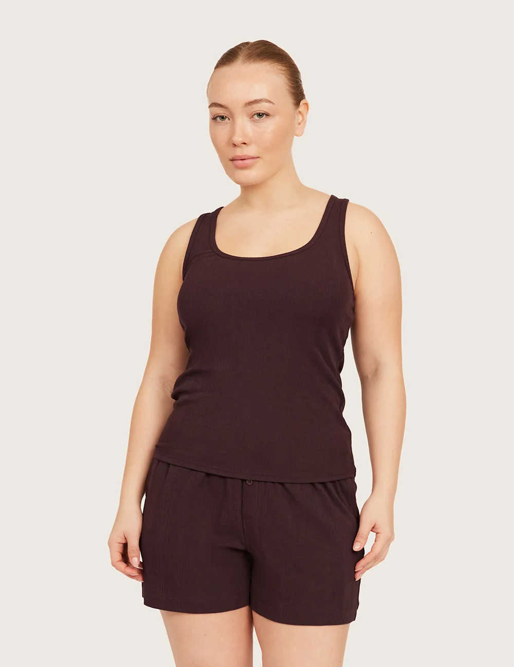 AiraRib™ lounge-tanktop – Mulberry – billede 7