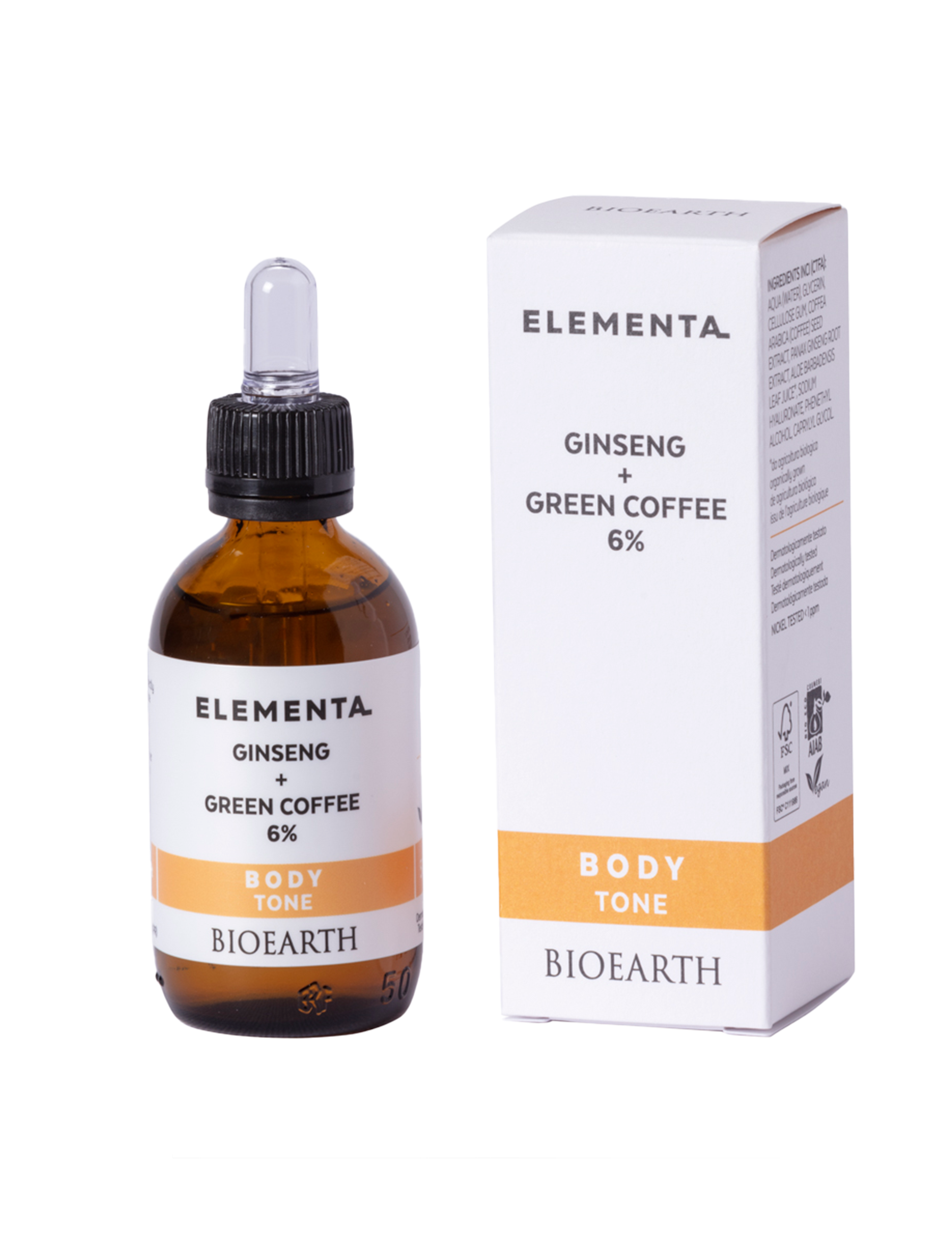 ELEMENTA Ginseng + Green Coffee 6% Serum
