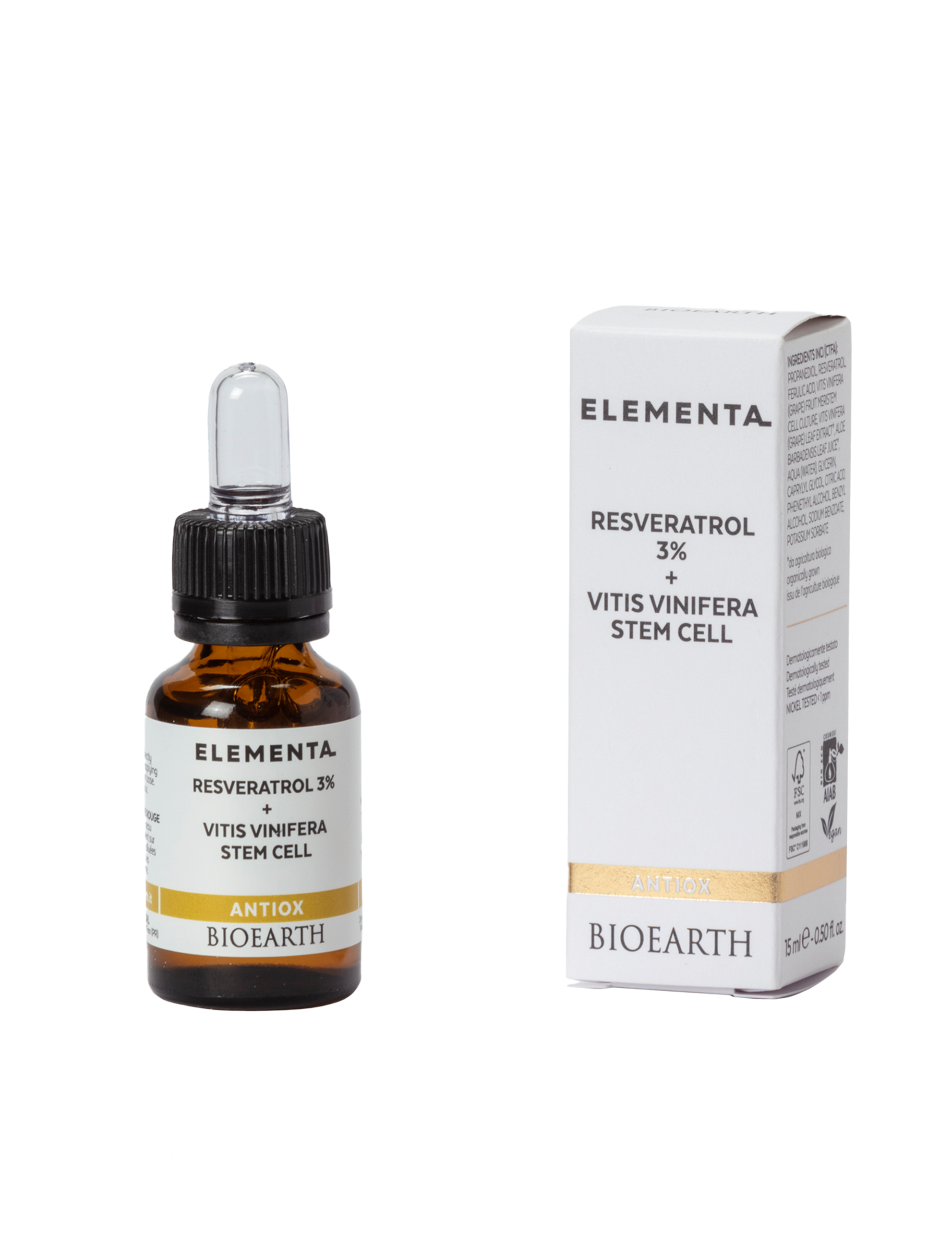 ELEMENTA Resveratrol 3% + Vitis Vinifera Stem Cell, 15ml