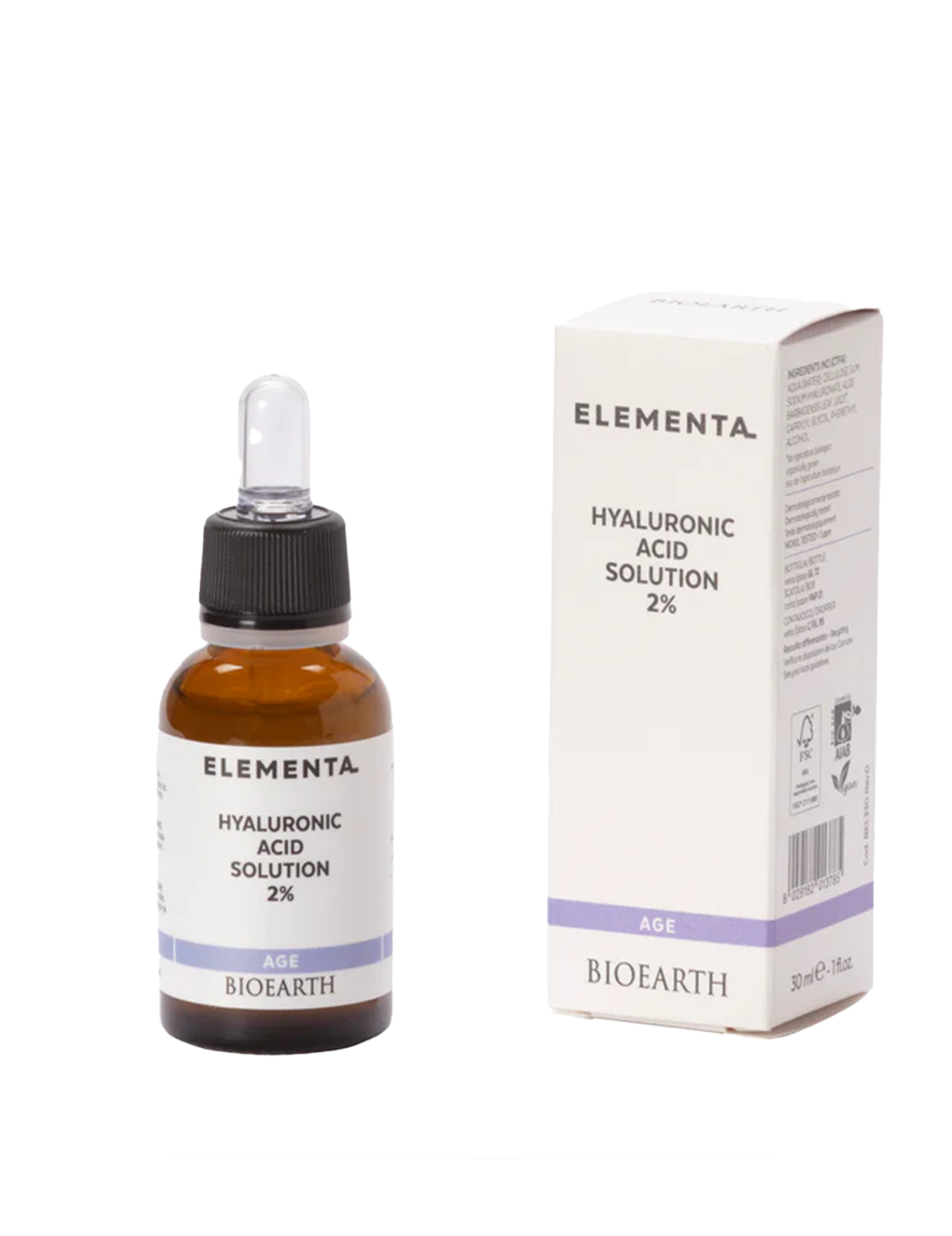 ELEMENTA Hyaluronic Acid Solution 2%, 30ml