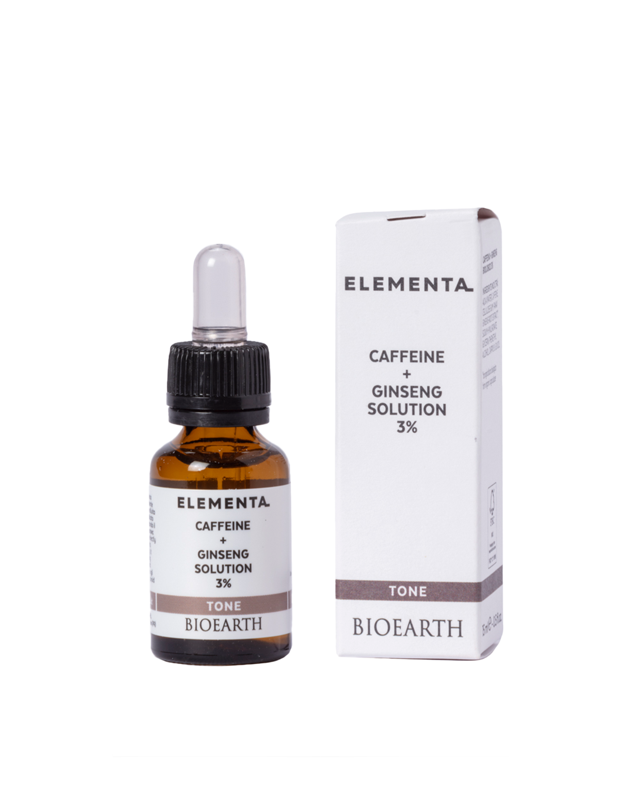ELEMENTA Caffeine + Ginseng Solution 3%, 15ml