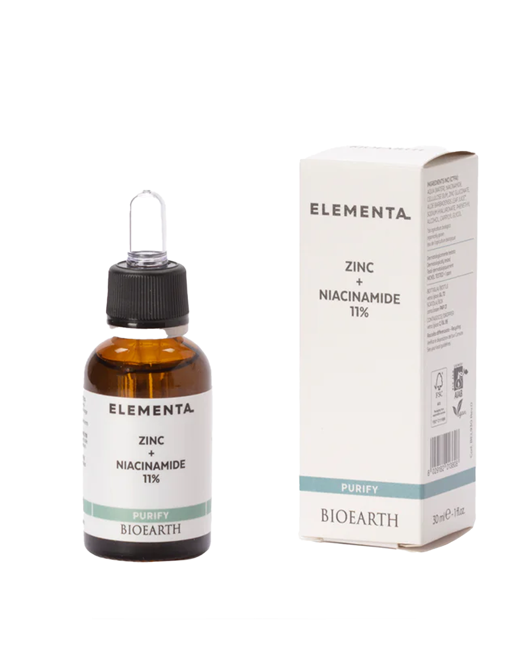 ELEMENTA Zinc + Niacinamide 11%, 30 ml