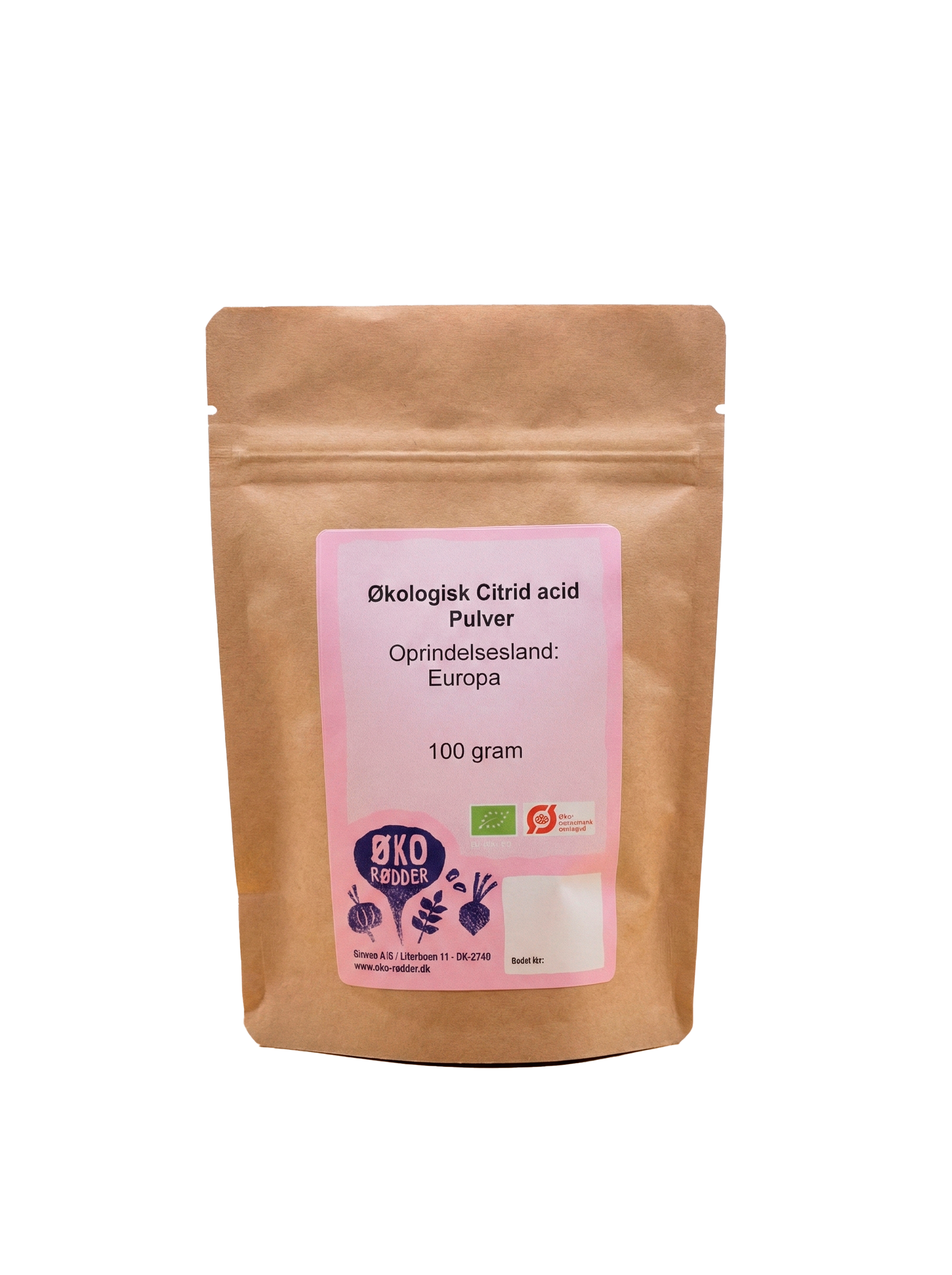 Økologisk Citric acid pulver