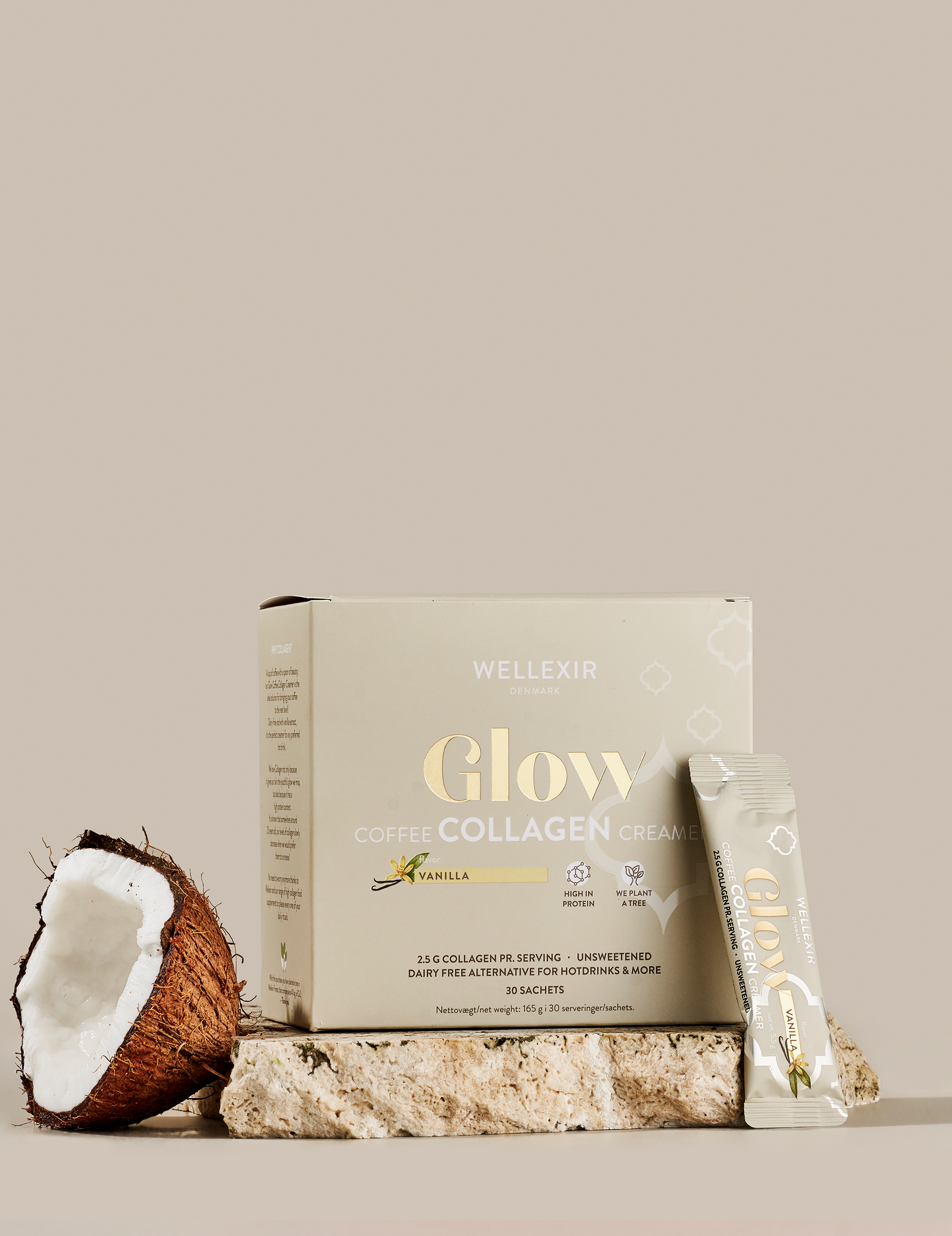 Glow Coffee Collagen Creamer Vanilla (30 stk)