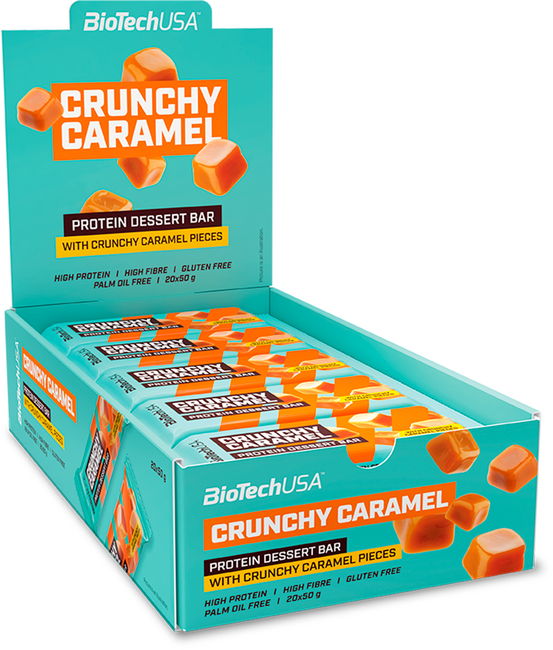 Protein Dessert Bar - Crunchy Caramel (20 stk.)