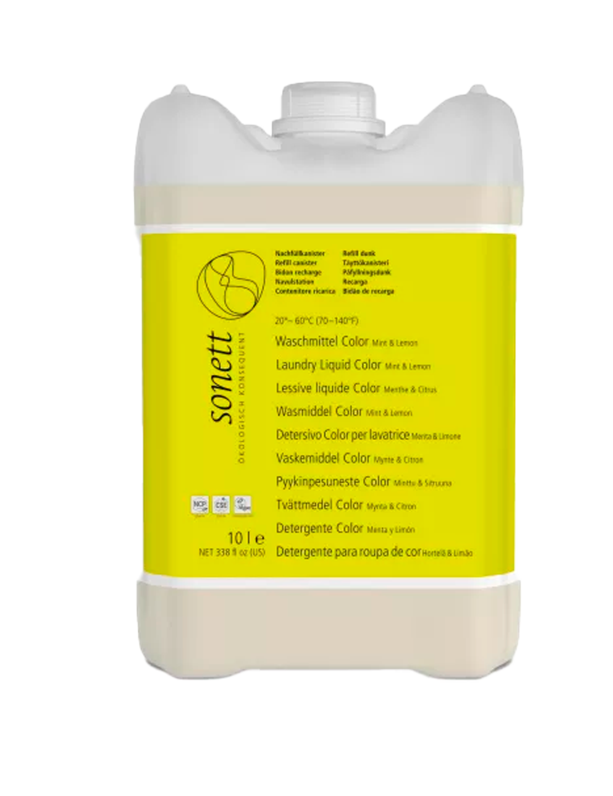 Økologisk vaskemiddel med Mynte og Citron (10 l)