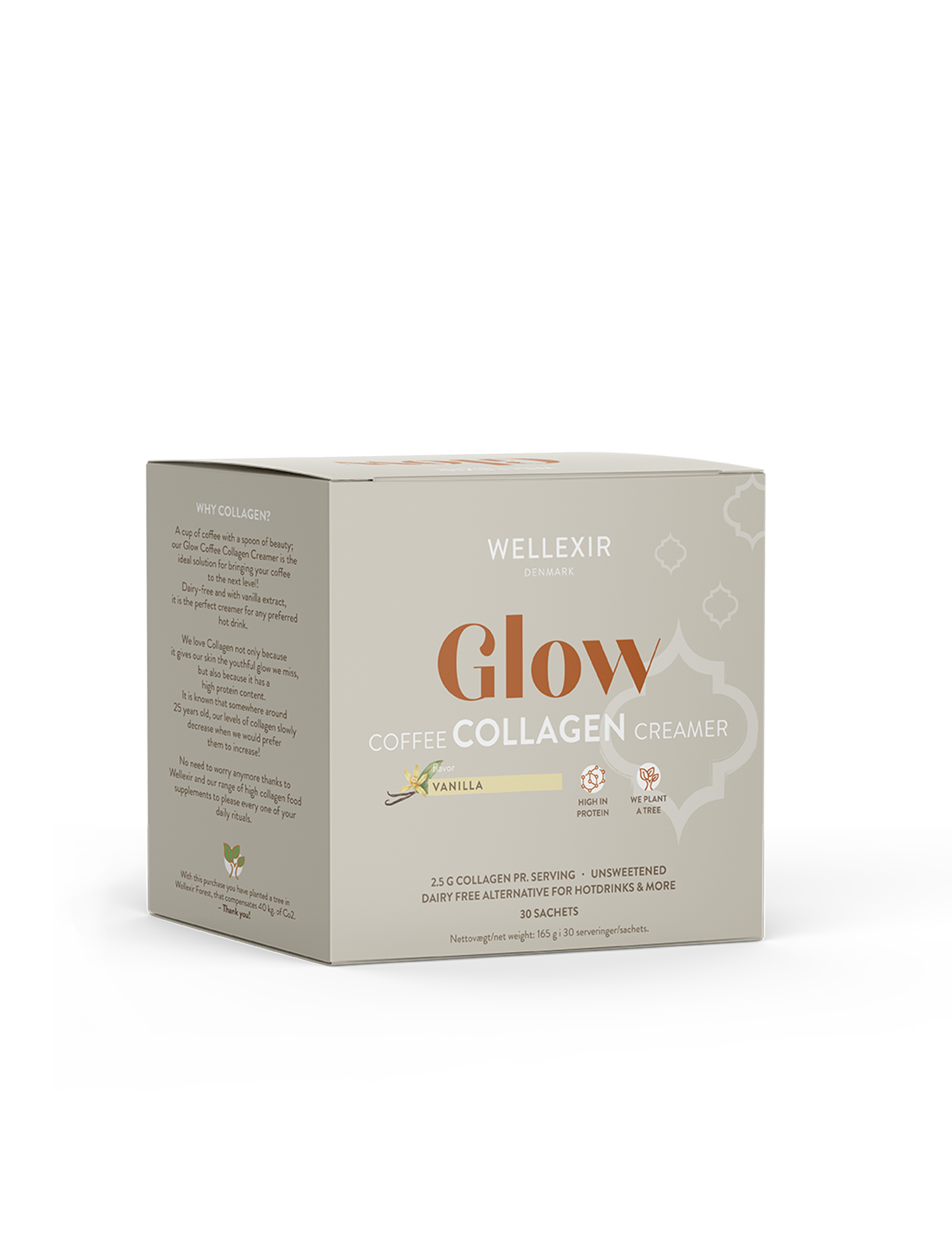 Glow Coffee Collagen Creamer Vanilla (30 stk)