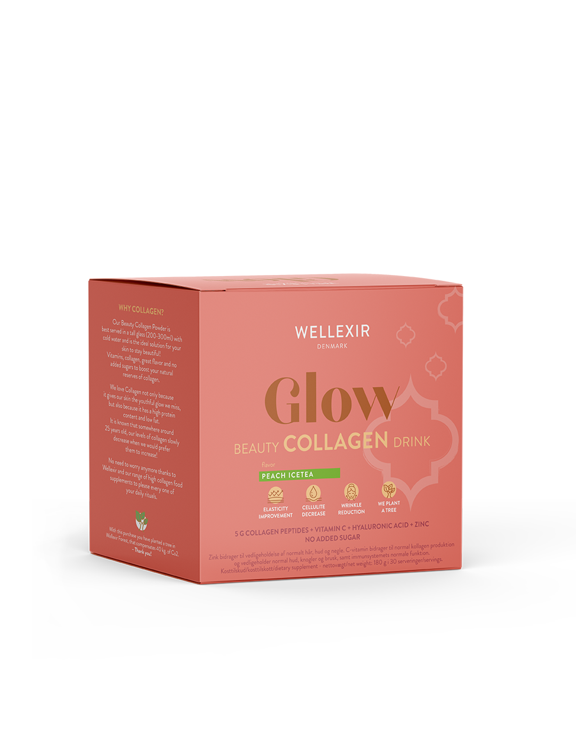 Glow Beauty Collagen Drink - Peach Ice Tea (30 stk)