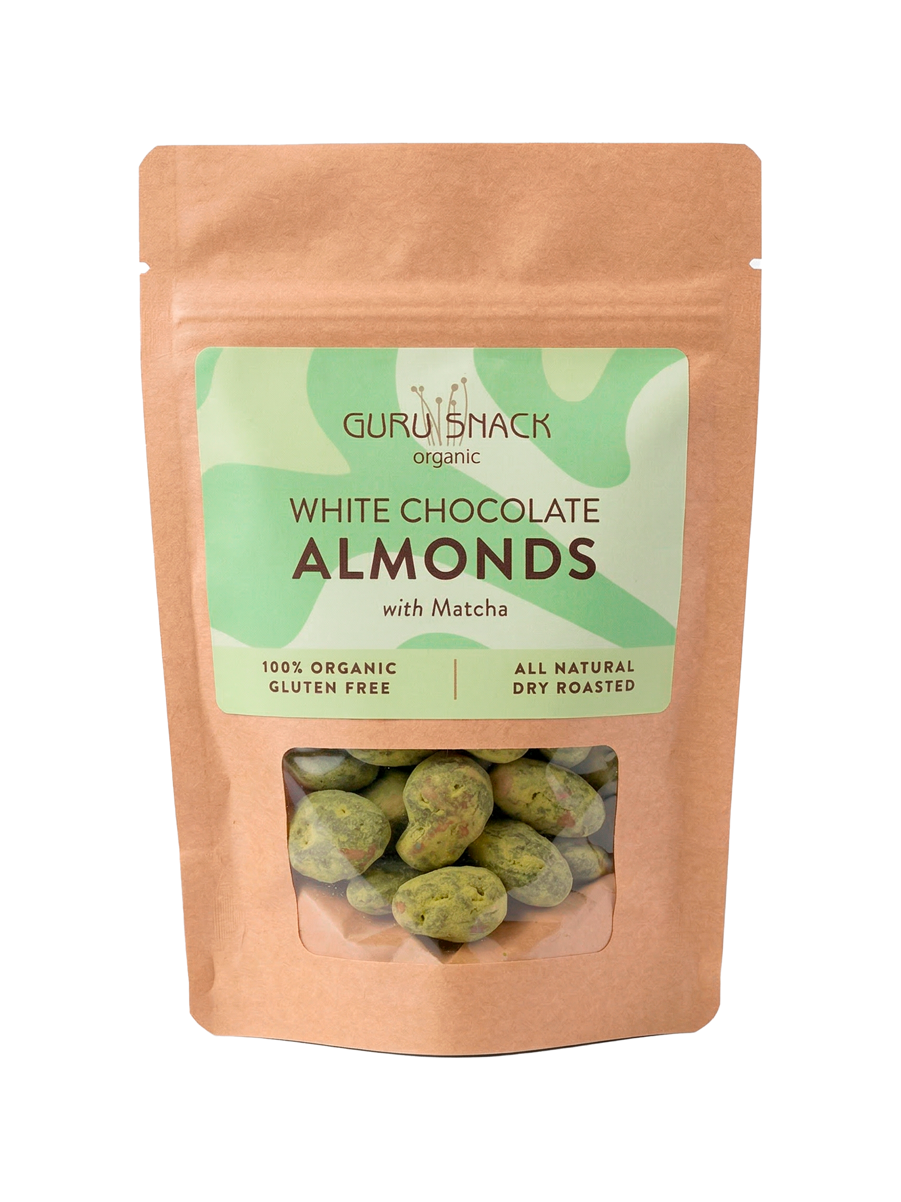 White Chocolate Almonds with Matcha