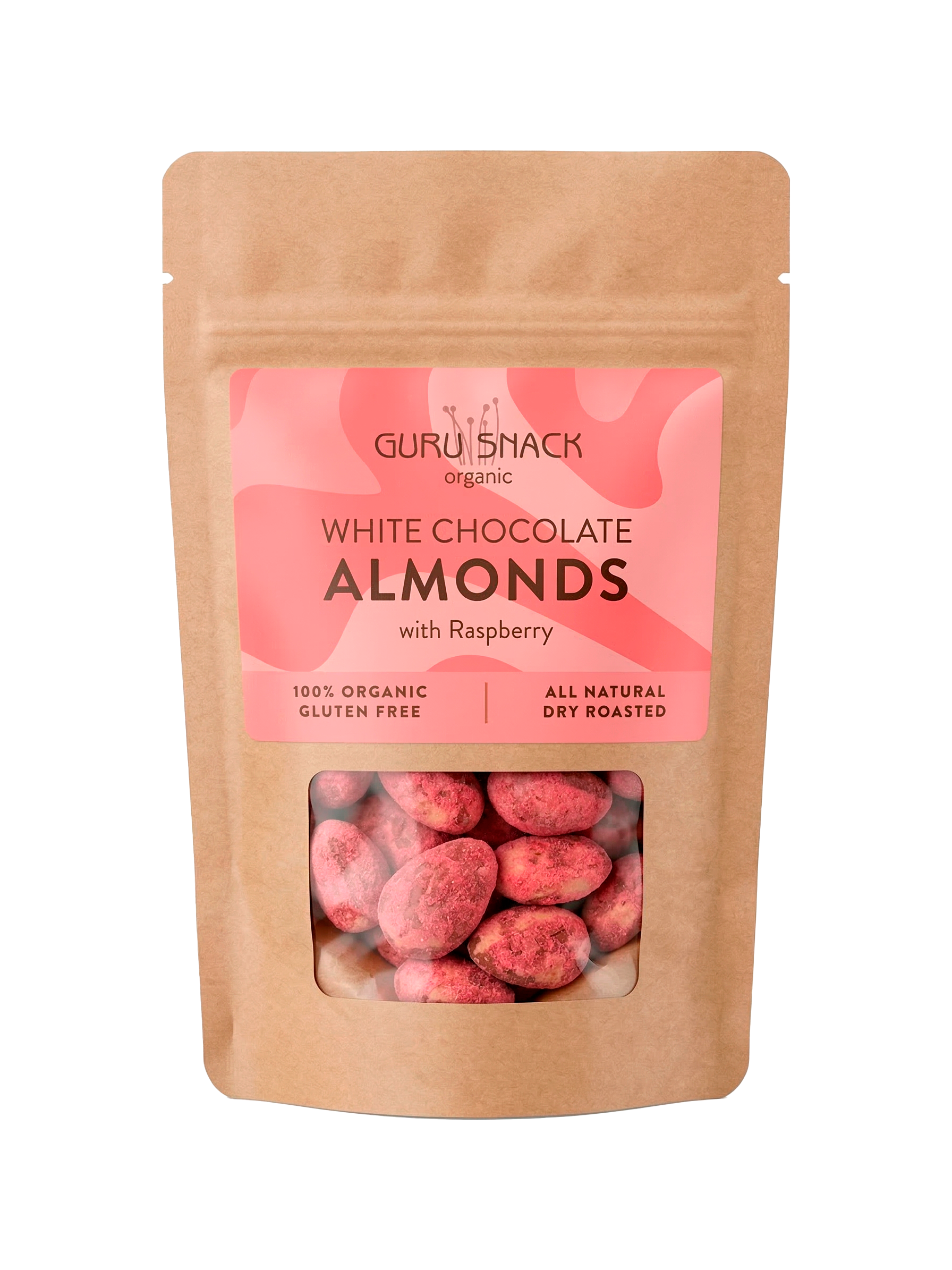White Chocolate Almonds with Raspberry