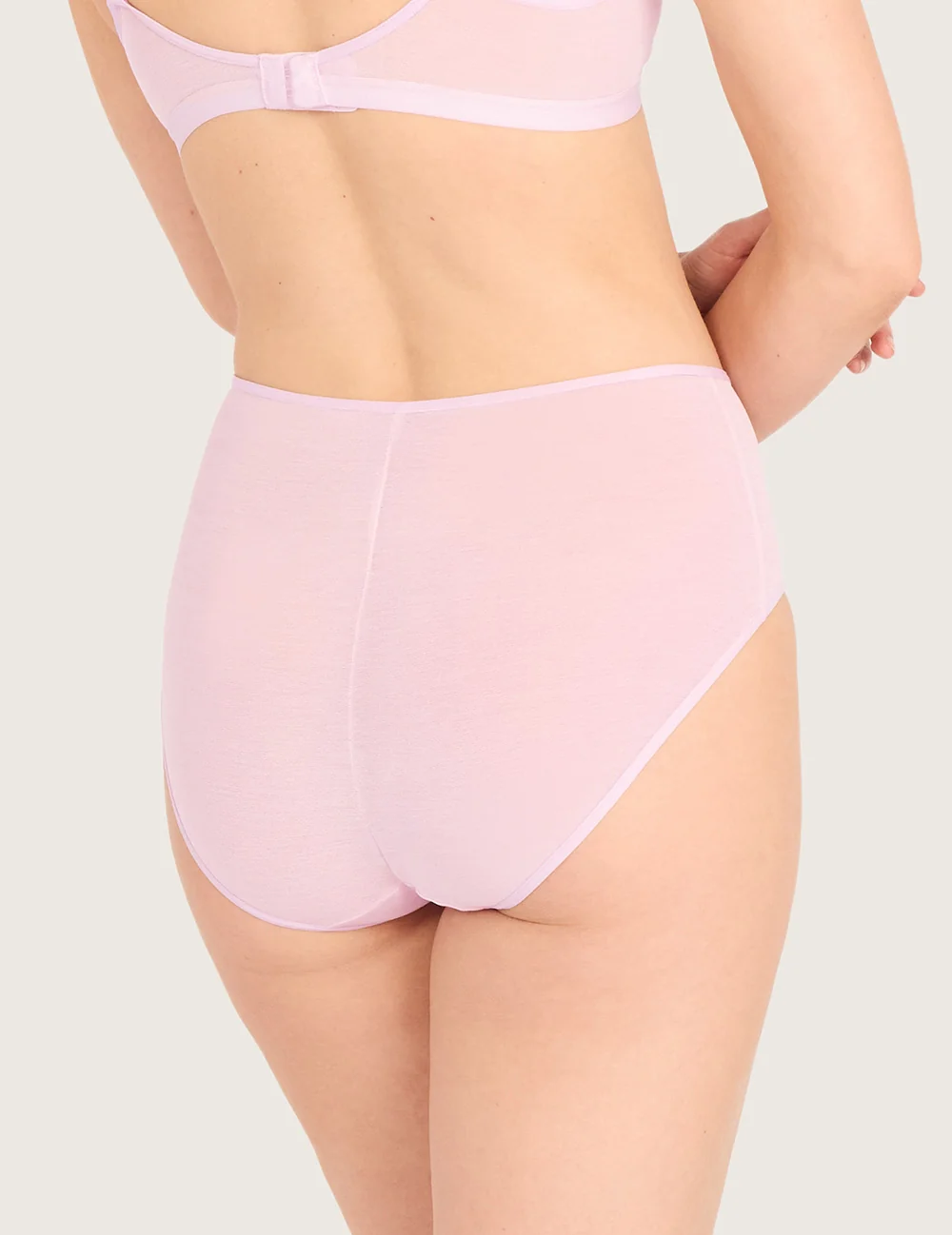 Boody FreeMesh high cut maxi-trusse i Pink Sorbet – billede 2