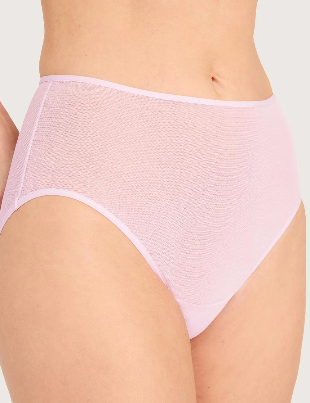 Boody FreeMesh high cut maxi-trusse i Pink Sorbet – billede 4