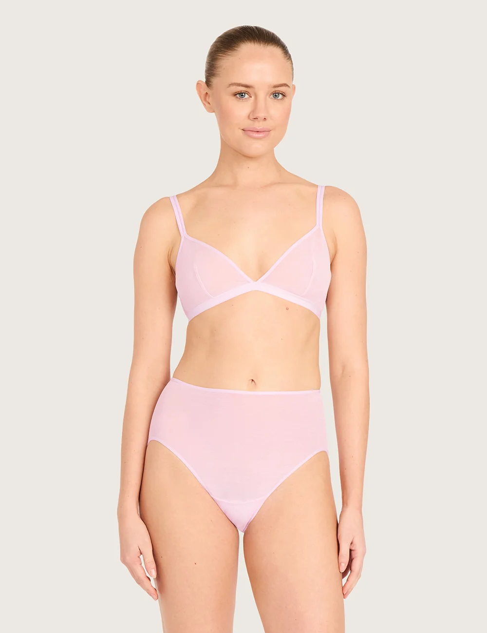 Boody FreeMesh high cut maxi-trusse i Pink Sorbet – billede 5