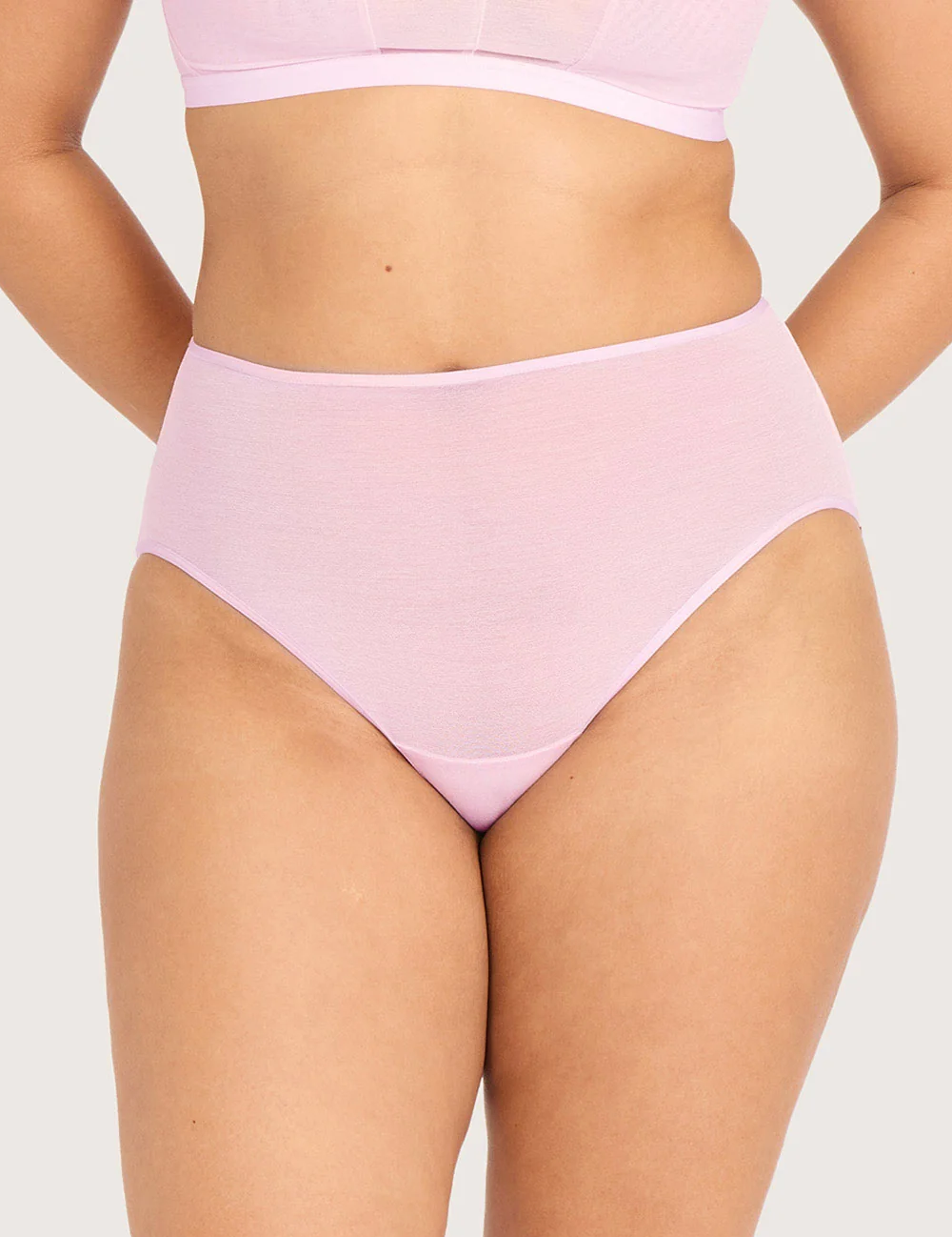 Boody FreeMesh high cut maxi-trusse i Pink Sorbet – billede 7