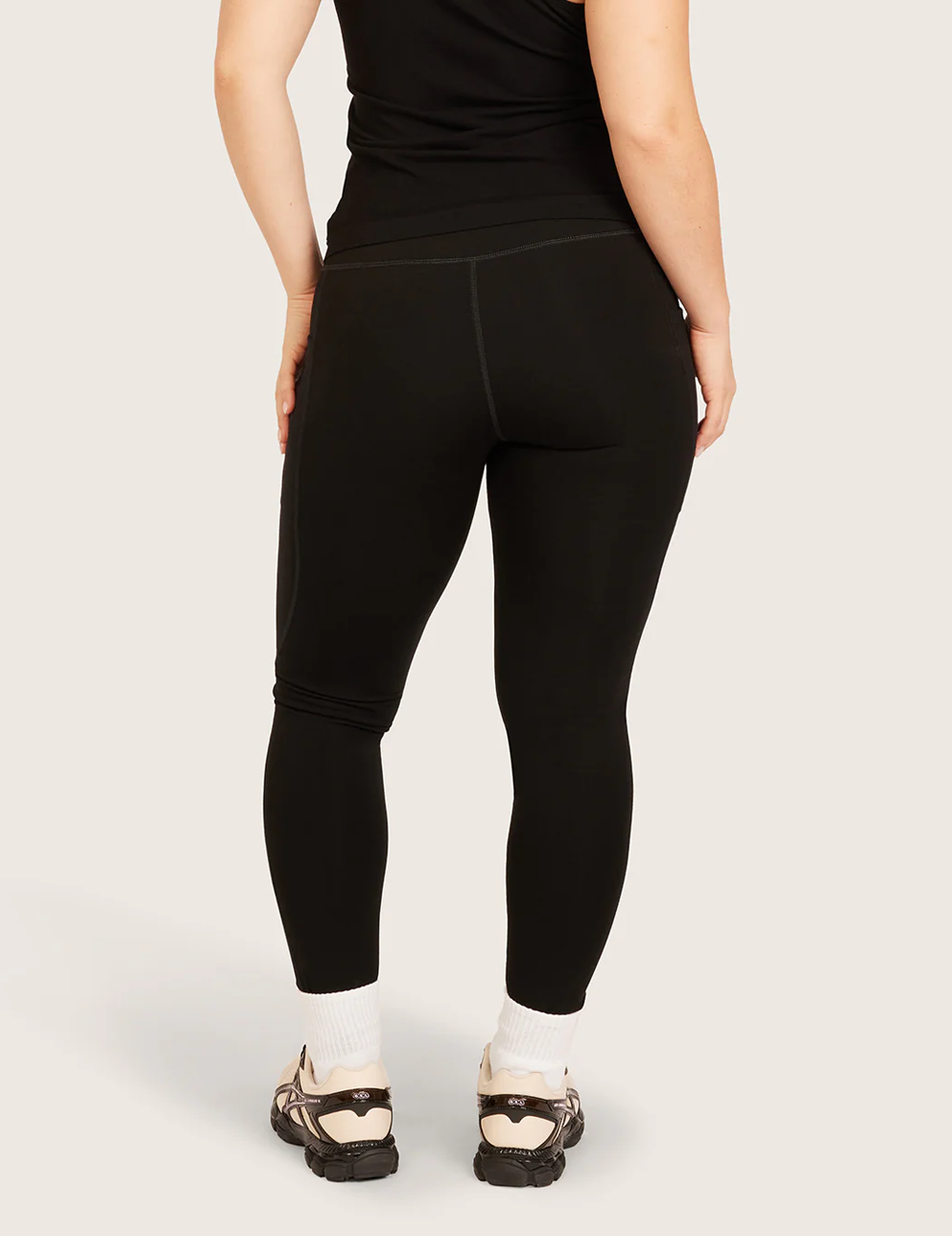 Forme™ Højtaljede Leggings med Lomme - Sort