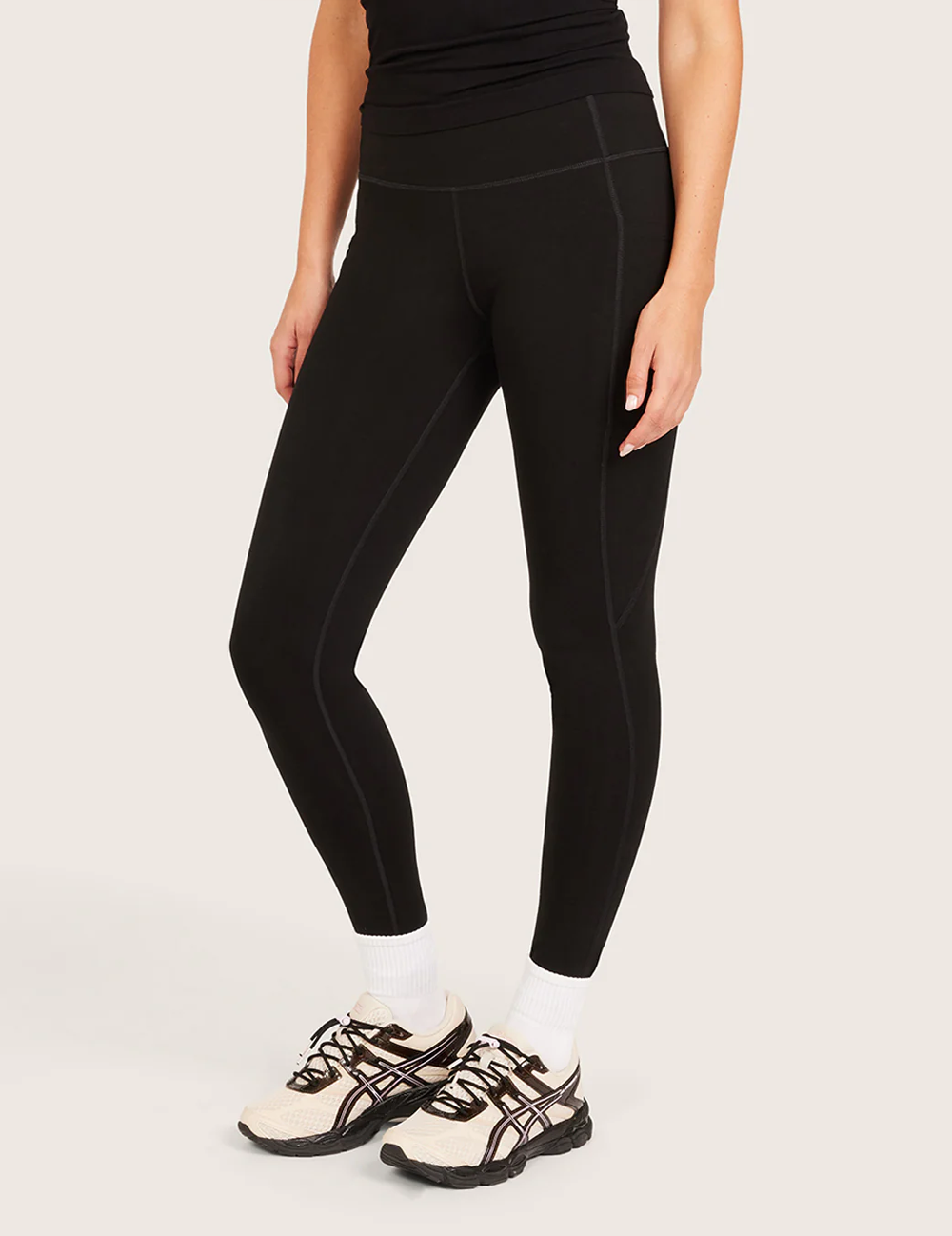 Forme™ Højtaljede Leggings med Lomme - Sort