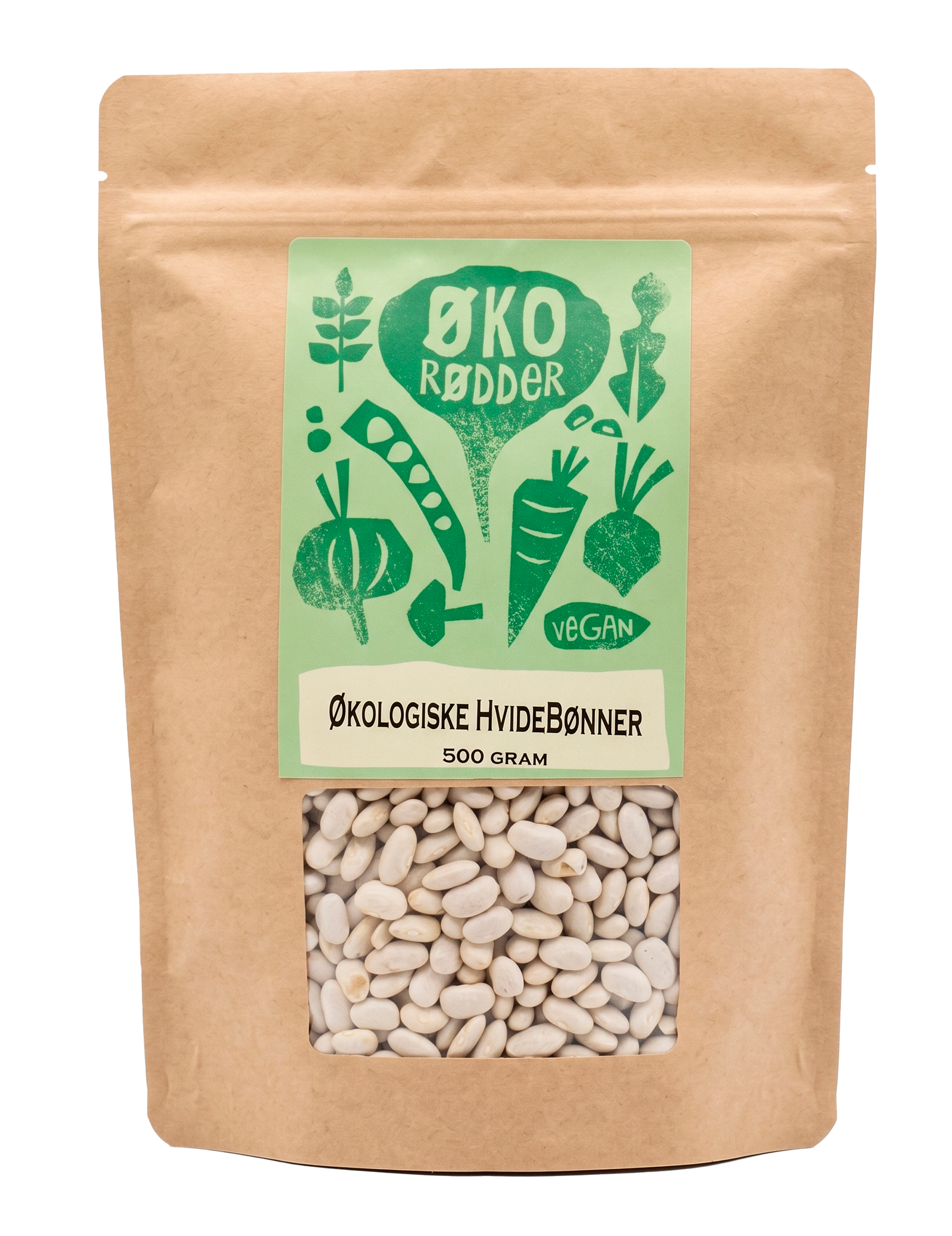Økologiske Hvide Bønner (500g)