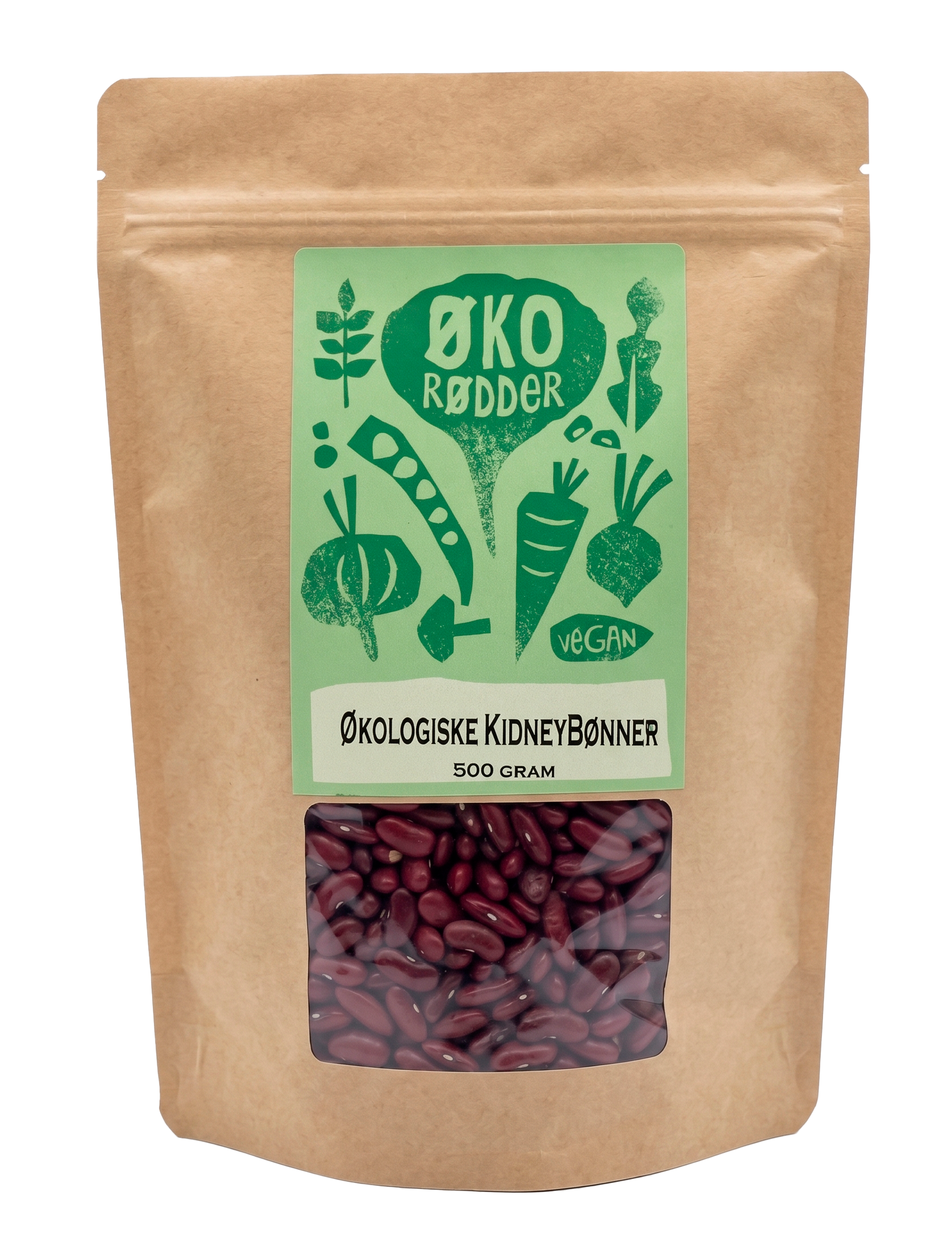 Økologiske Røde Kidneybønner (500g)