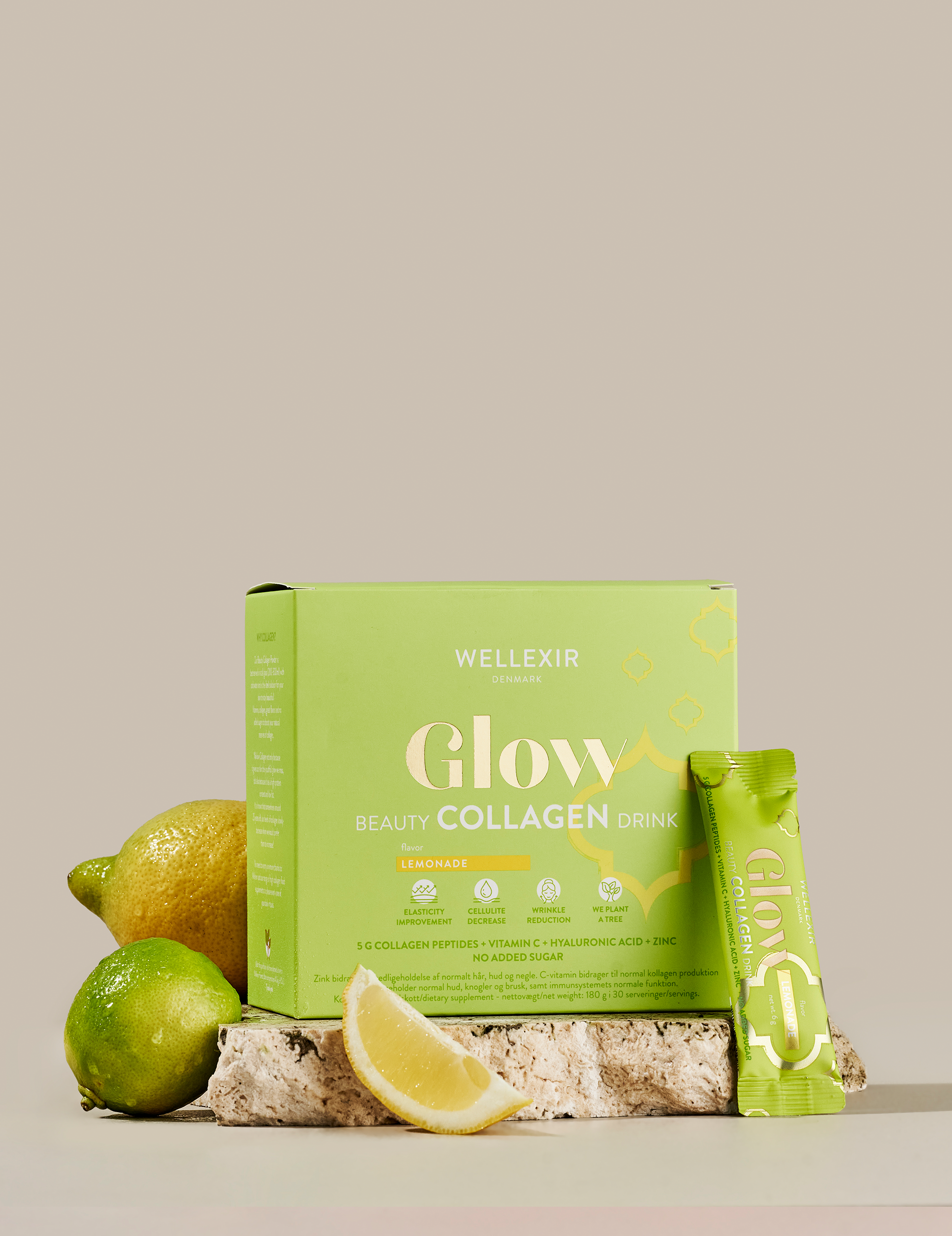 Glow Beauty Collagen Drink - Lemonade (30 stk)