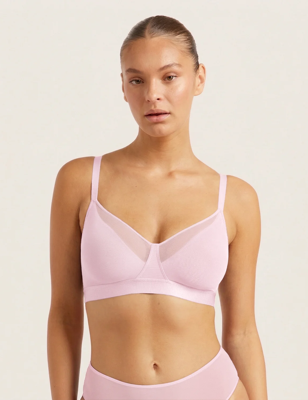 Boody FreeMesh bøjlefri BH i Pink Sorbet – billede 1