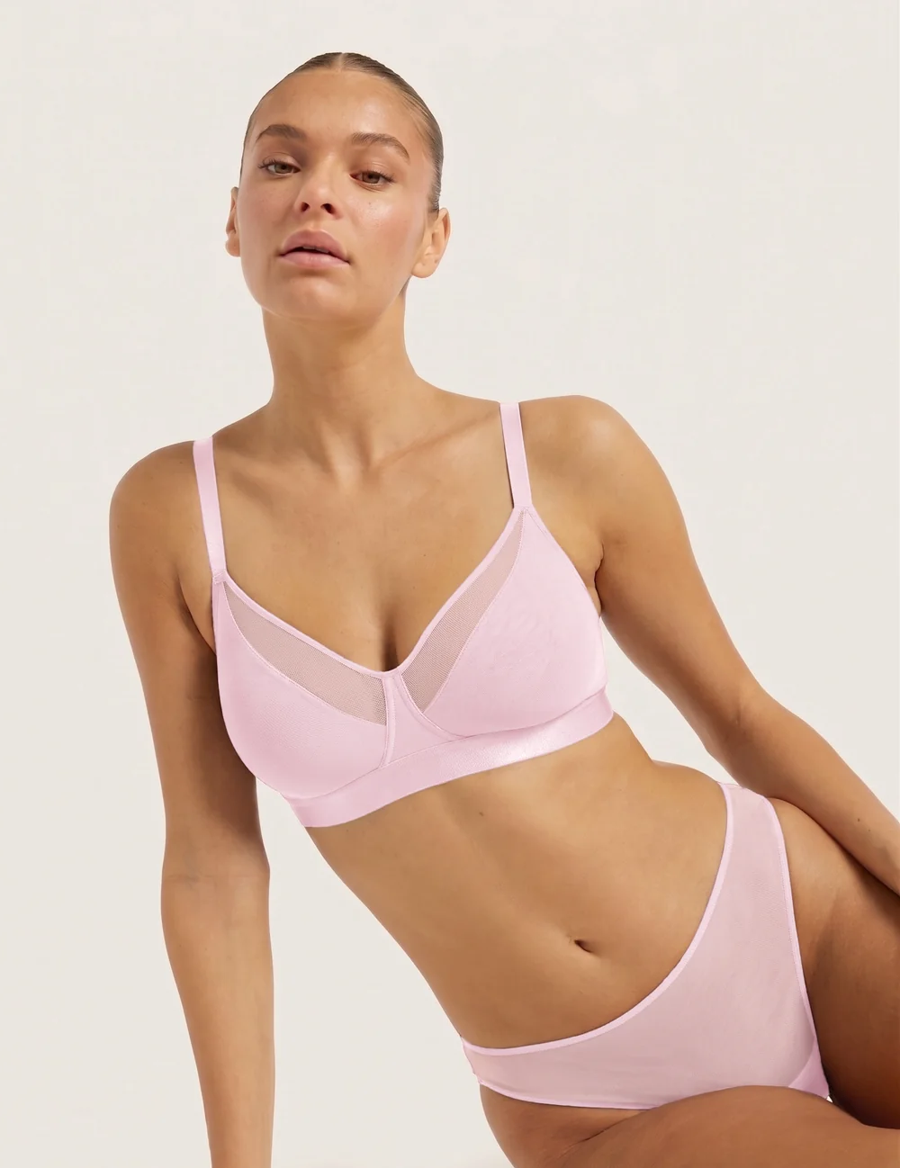 Boody FreeMesh bøjlefri BH i Pink Sorbet – billede 5