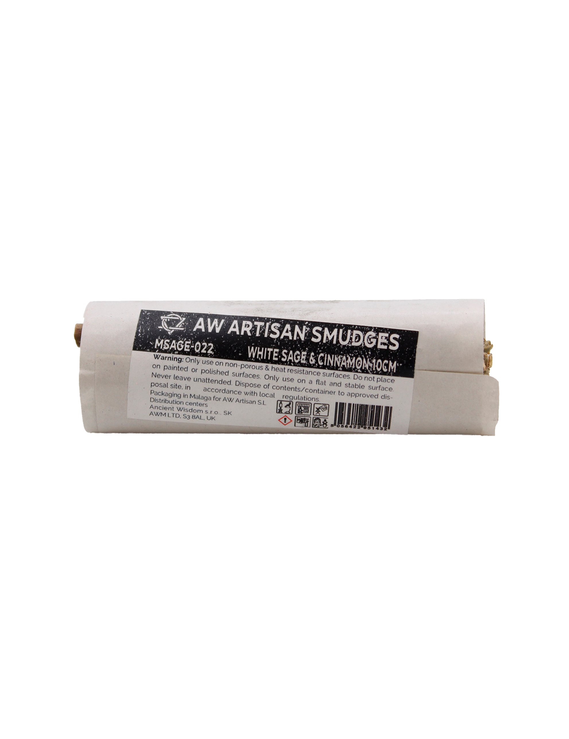 Smudge Stick med Hvid Salvie & Kanel (10 cm)