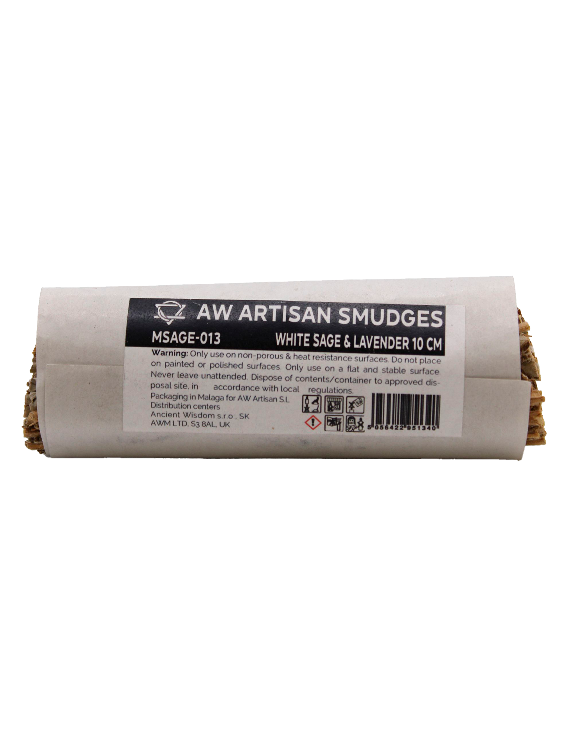Smudge Stick med Hvid Salvie & Lavendel (10 cm)