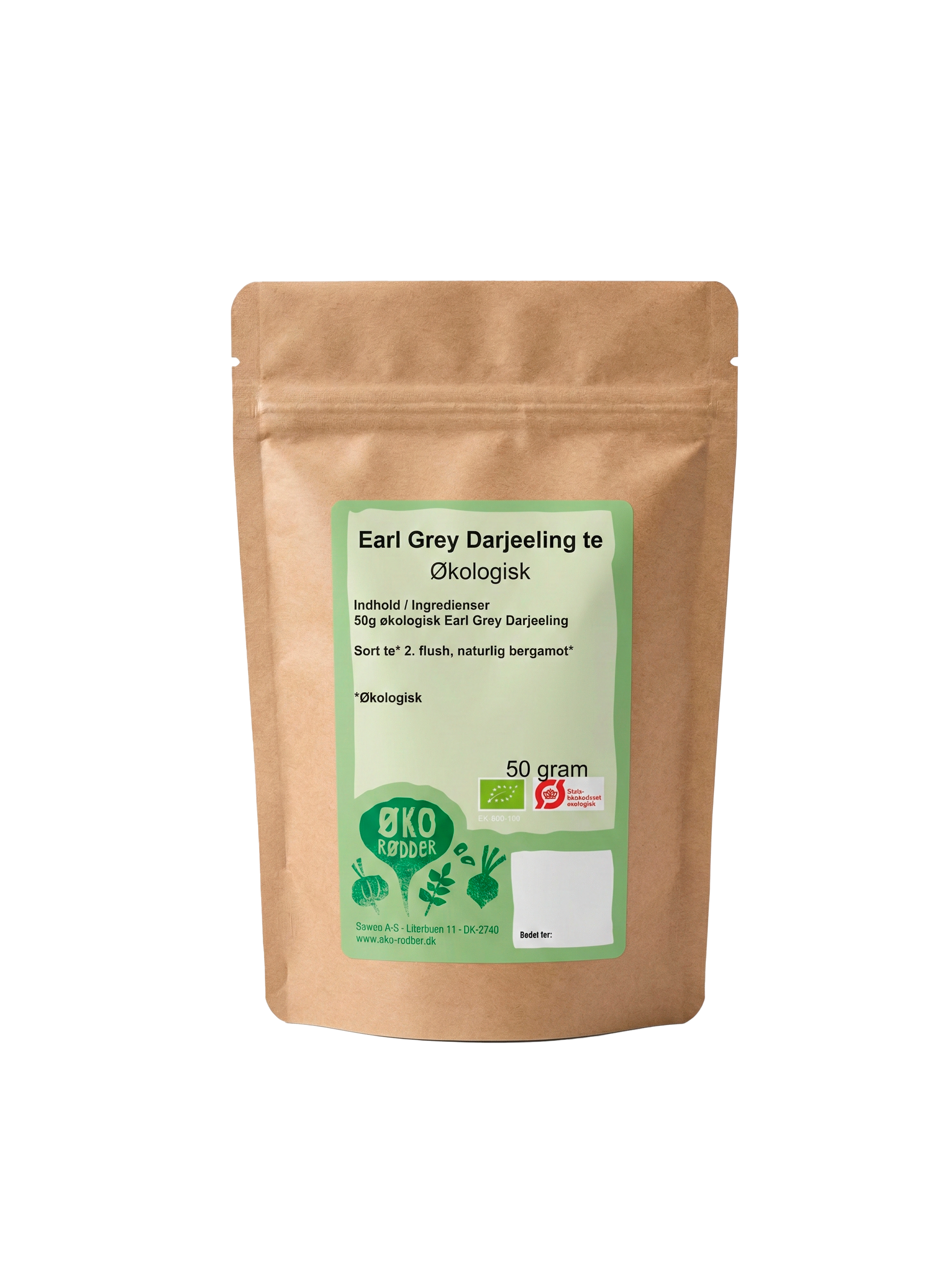 Økologisk Sort te – Earl Grey Darjeeling (50g)